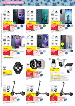 Pré-visualização Auchan - Tecno Escolar válido de 04/09/2026 | Página: 4 | Produtos: Smartphone, Smartwatch, Trotinete, Bateria