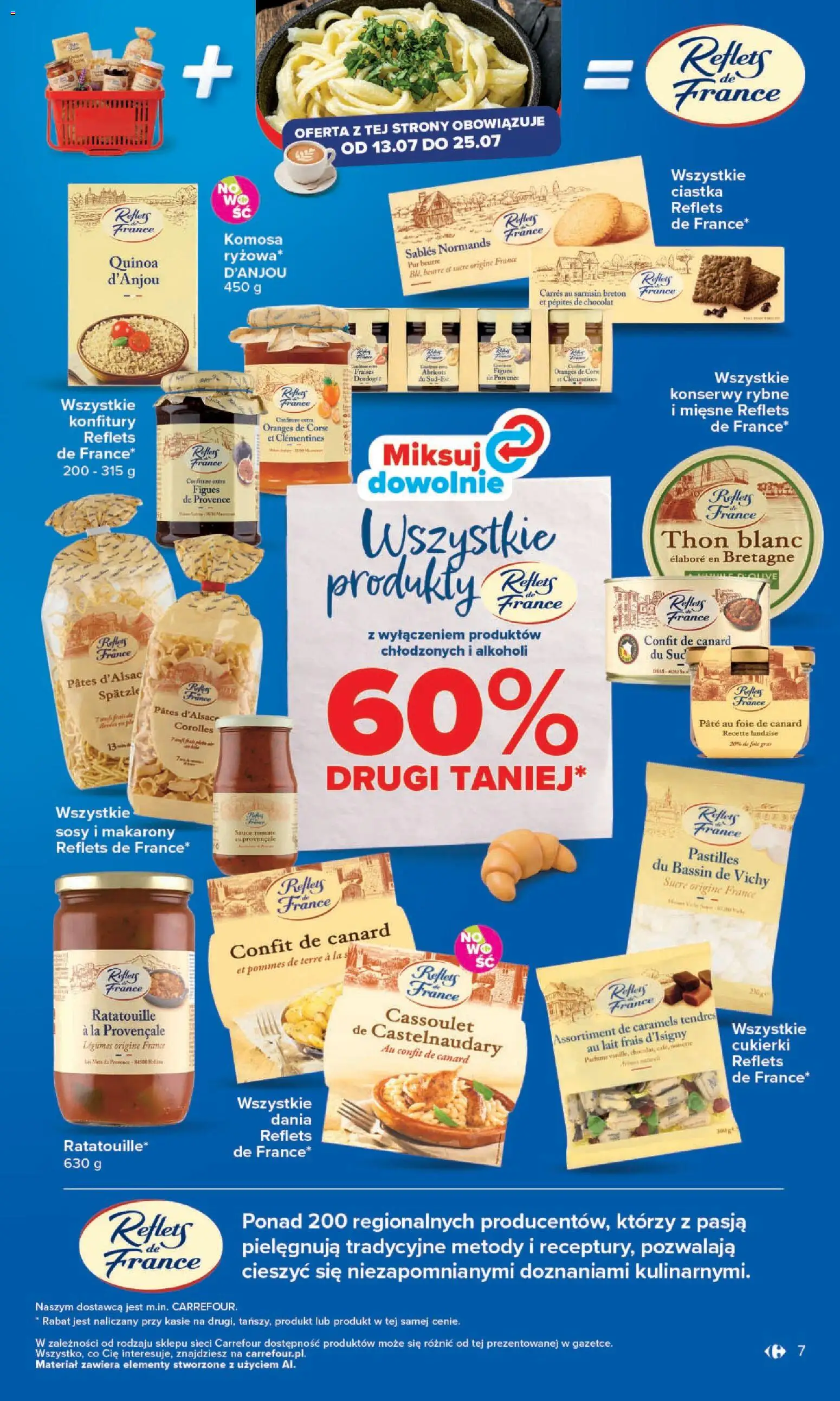 Carrefour gazetka - Kuchnia Francuska od 13.07.2026 | Strona: 7 | Produkty: Quinoa, Makarony, Cukierki, Ciastka