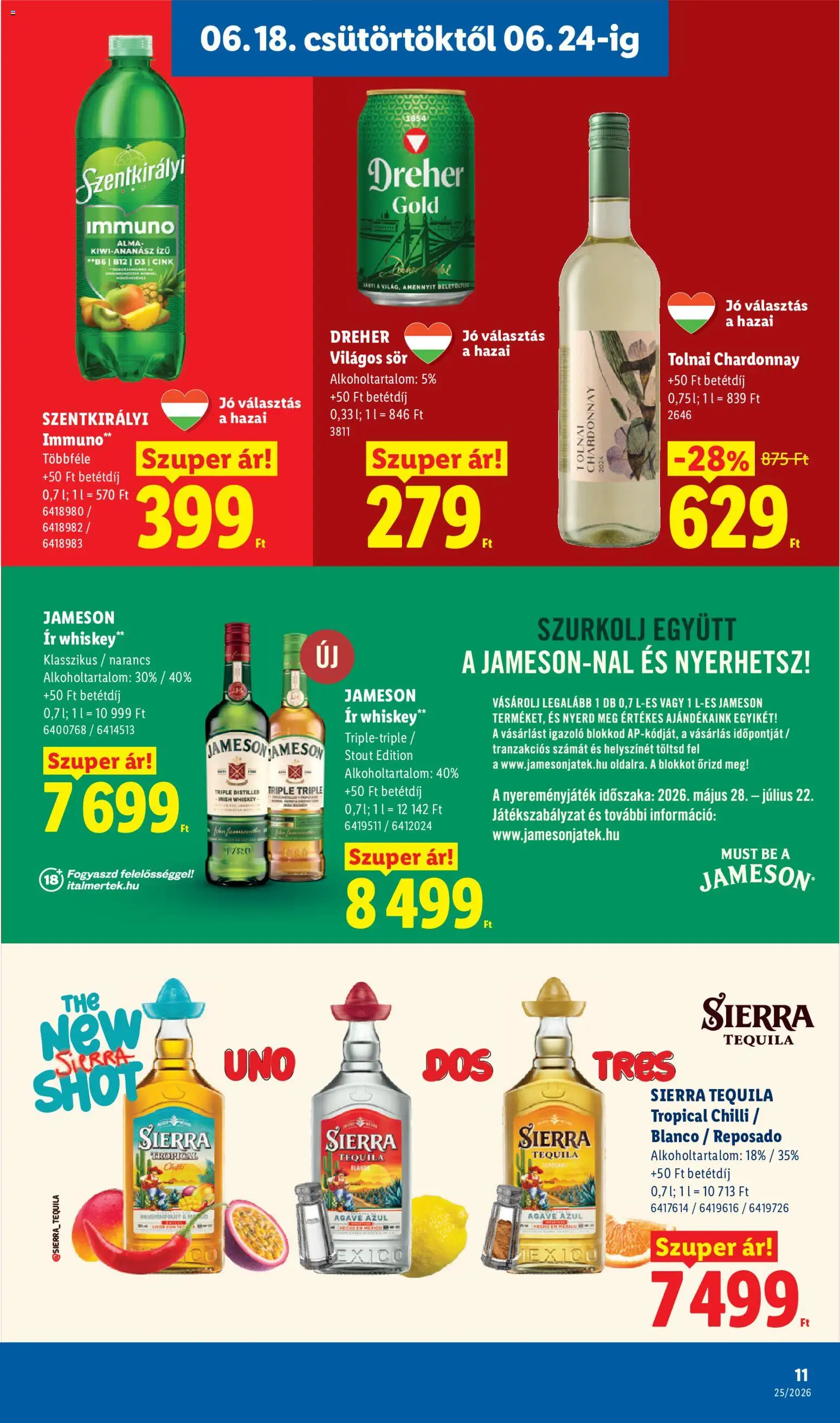 Lidl akciós ujság - amely érvényes a következő dátumtól: 18.06.2026 | Oldal: 11