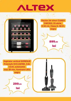 Ofertele Altex valabile de la 11.06.2026 | Pagină: 4 | Produse: Răcitor de vinuri, Aspirator