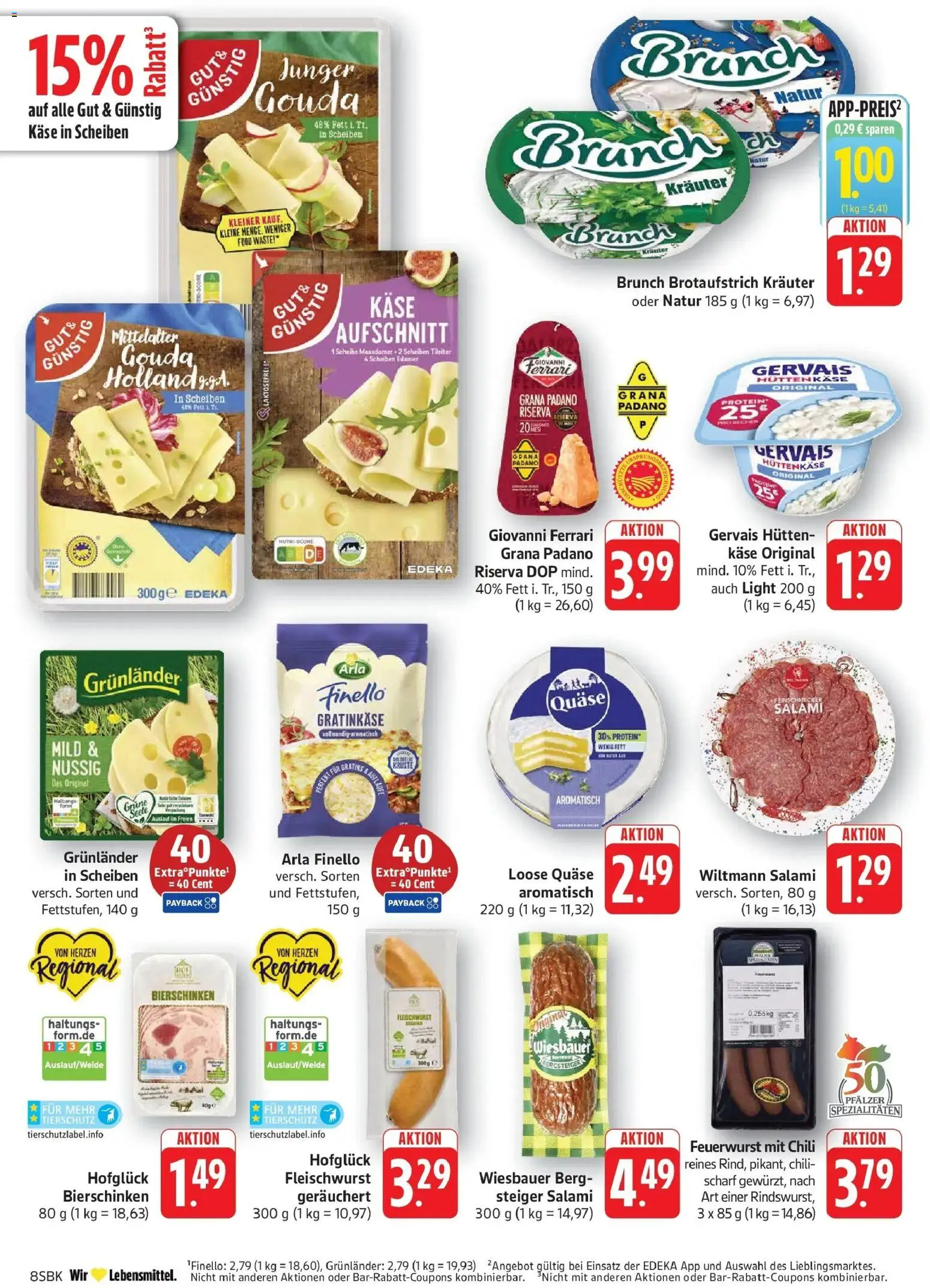 Edeka Prospekt Bruchsal (ab 24.08.2026) » Angebote Online | Seite: 8 | Produkte: Käse, Spezialitäten, Chili, Salami