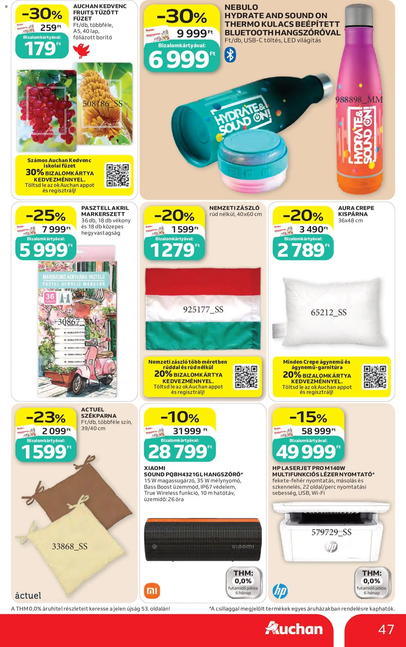 Auchan akciós ujság - amely érvényes a következő dátumtól: 2026.10.22. | Oldal: 47