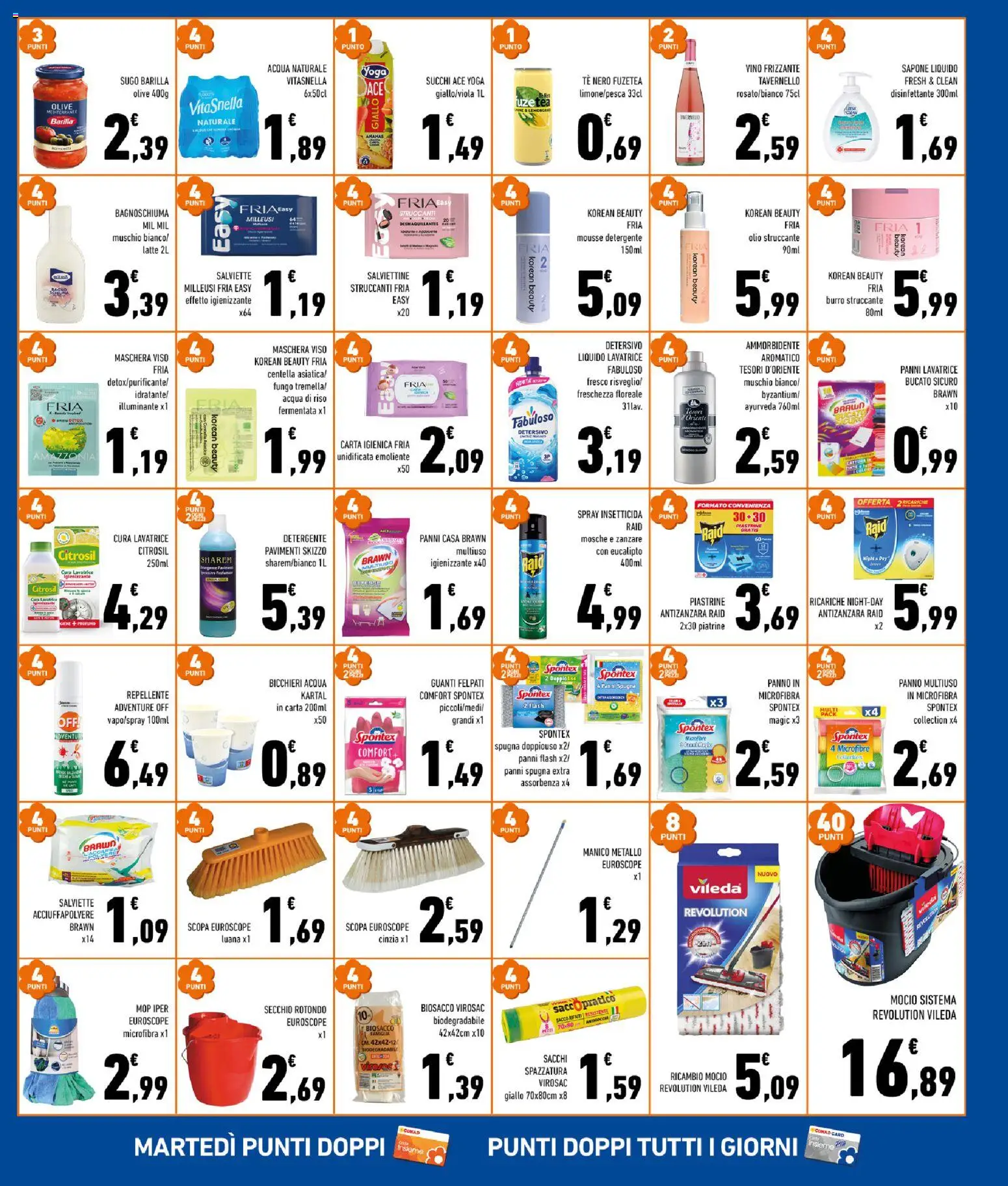 Volantino Conad del 22/07/2026 | Pagina: 7 | Prodotti: Struccante, Olive, Acqua naturale, Secchio
