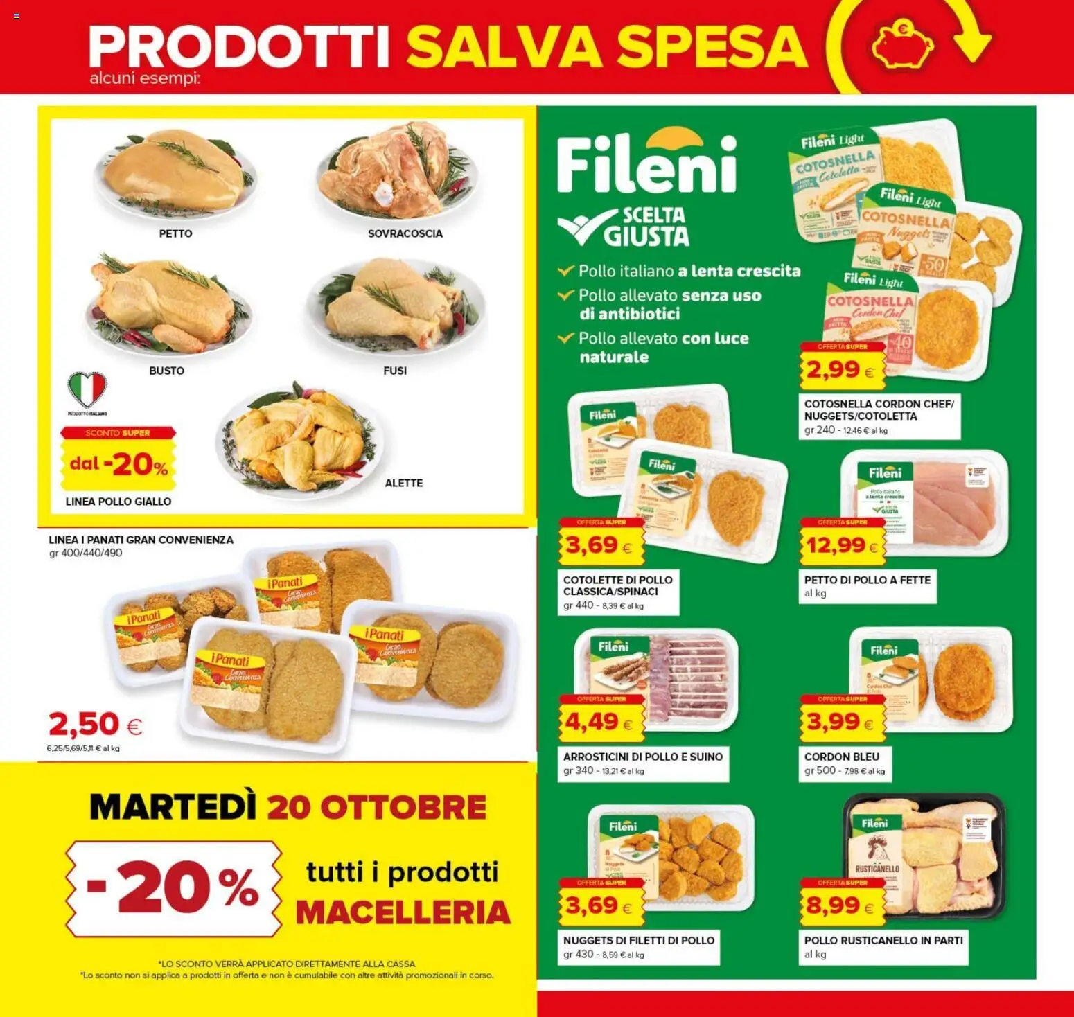 Volantino Oasi del 08/10/2026 | Pagina: 5 | Prodotti: Pollo, Nuggets, Suino, Polo