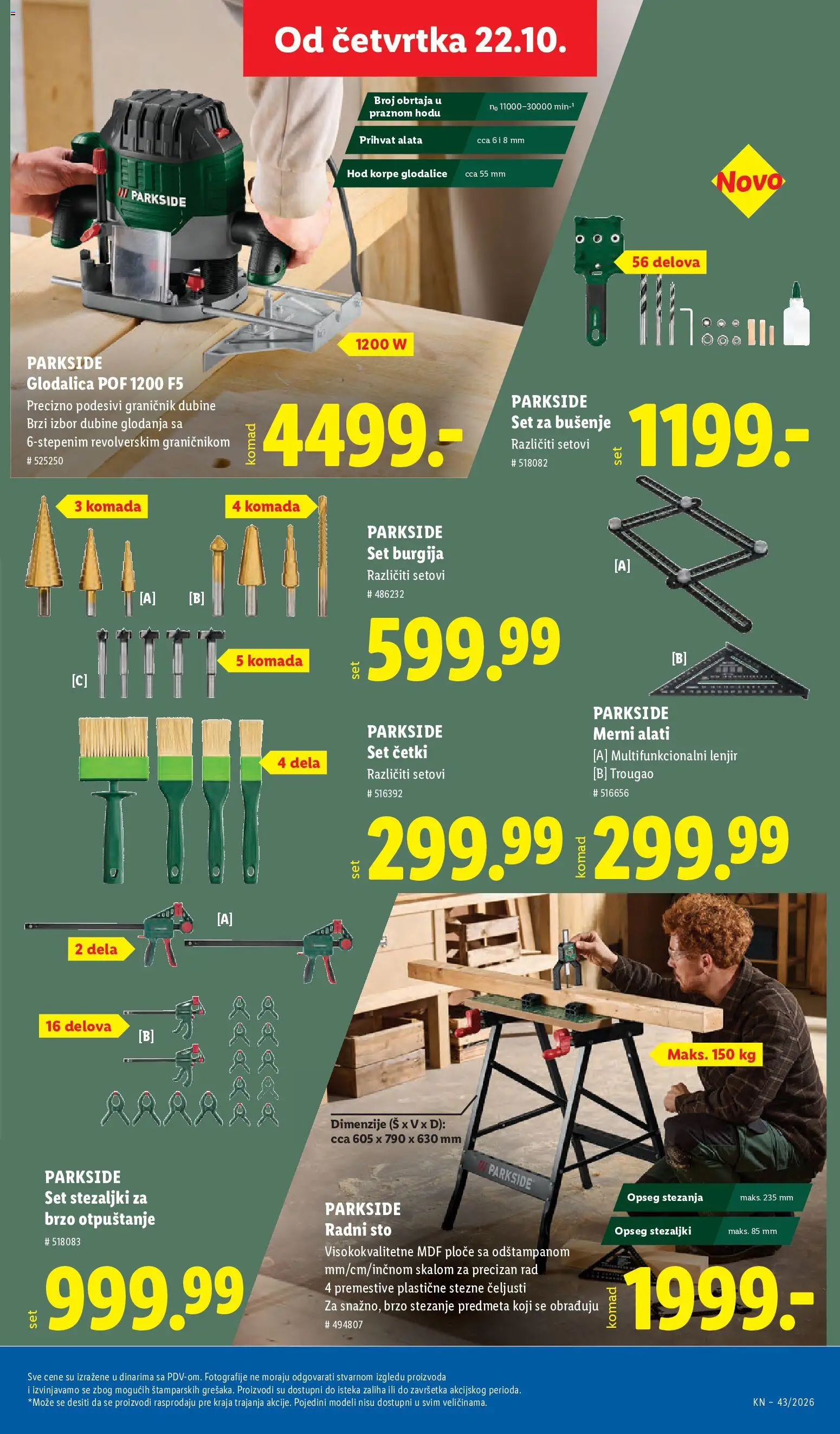 Lidl katalog - važi od 22.10.2026 | Strana: 81 | Proizvode: Parkside, Sto, Radni sto