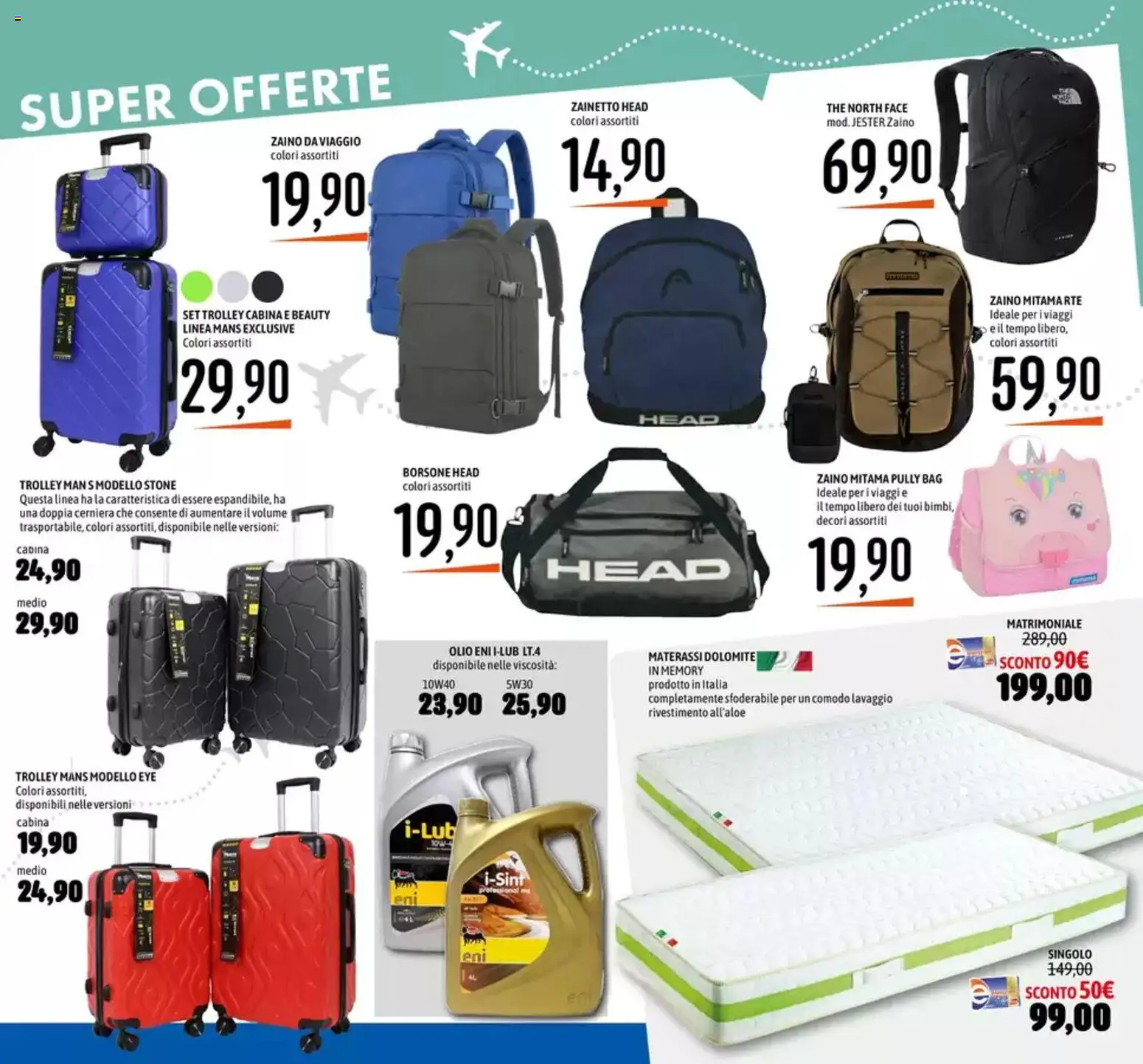 Volantino Emisfero del 11.06.2026 | Pagina: 24 | Prodotti: Zaino, Borsone, The, Trolley