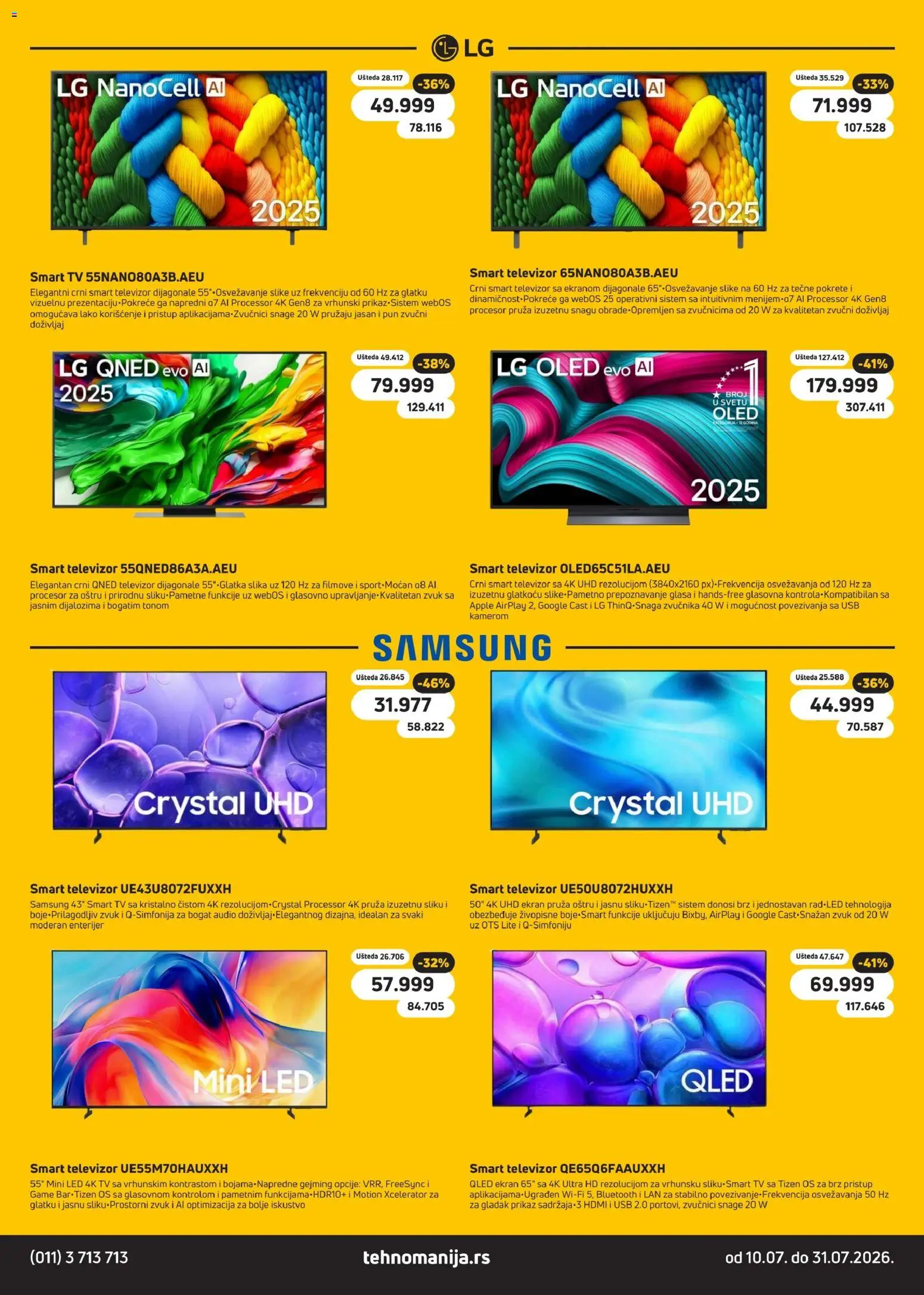 Tehnomanija katalog - važi od 10.07.2026 | Strana: 18 | Proizvode: Smart televizor, Televizor, Audio, USB