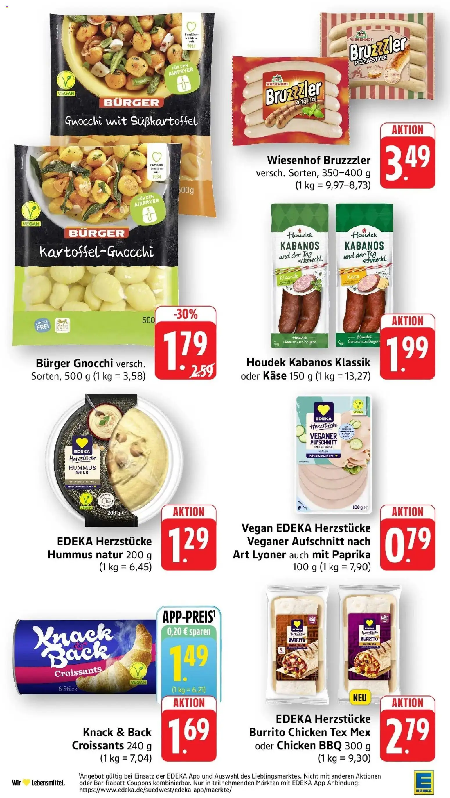 Edeka Prospekt Pfungstadt (ab 17.08.2026) » Angebote Online | Seite: 20 | Produkte: Käse, Burger, Paprika, Hummus