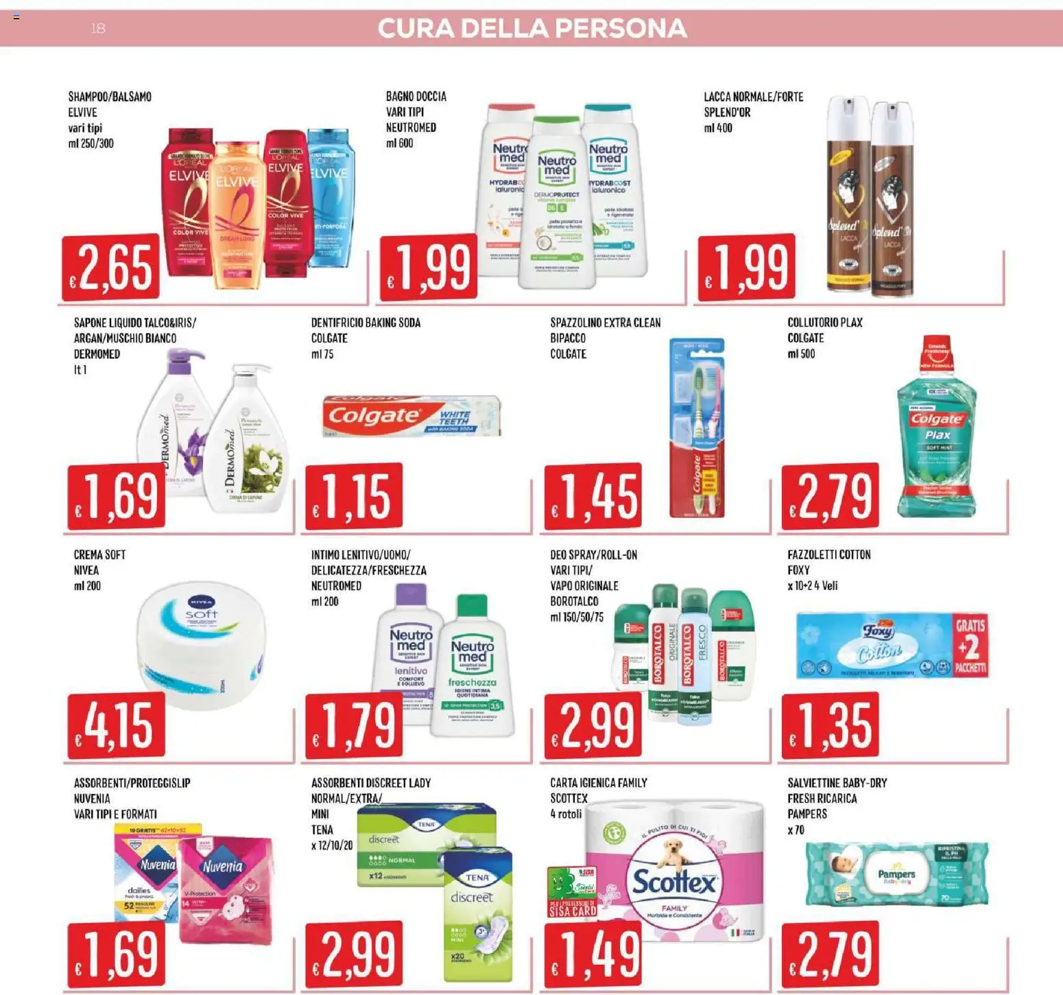 Volantino SISA del 17/09/2026 | Pagina: 18 | Prodotti: Sapone, Dentifricio, Collutorio, Bagno