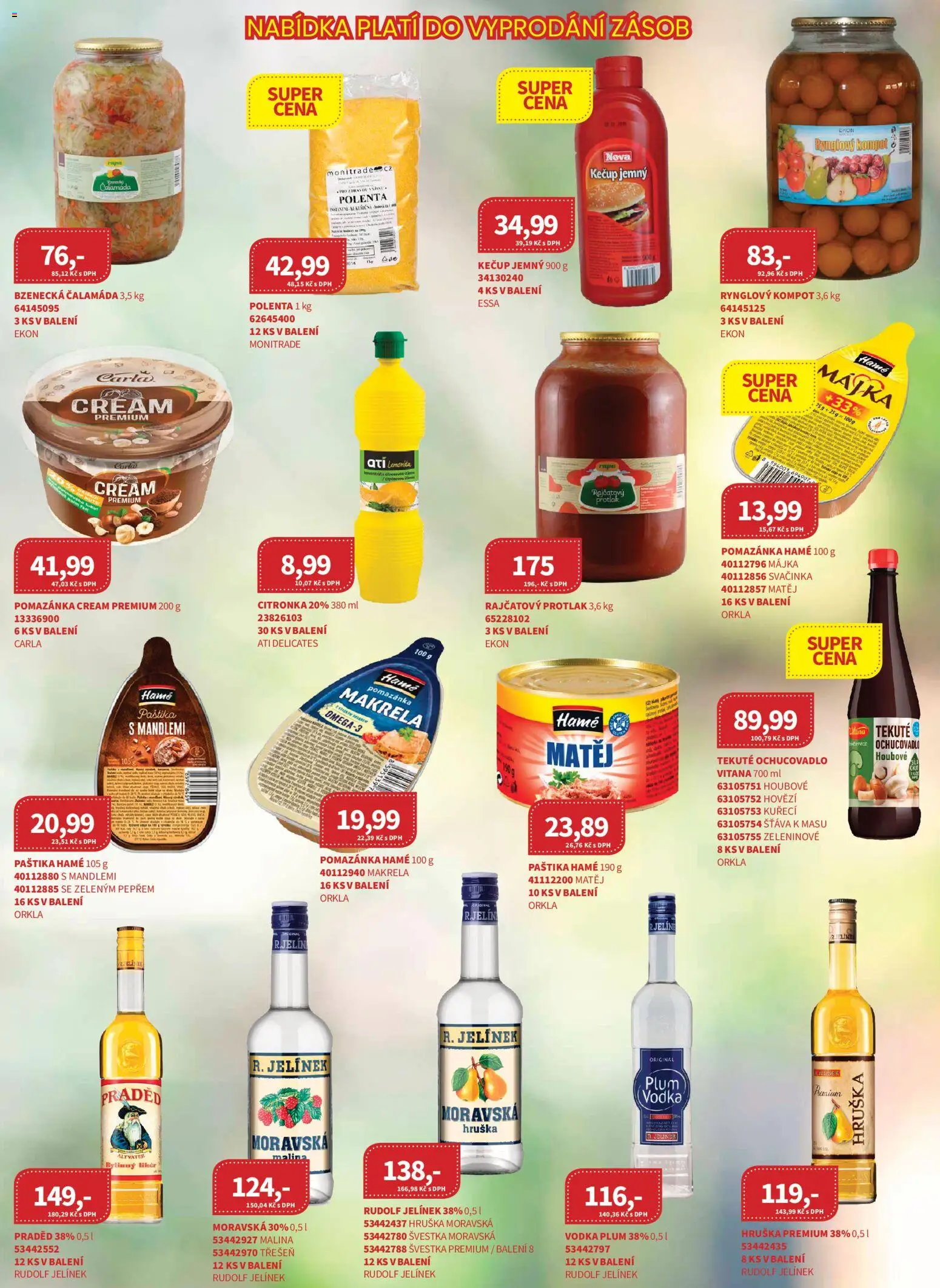 Kubík leták - Velkoobchod 08/2026 od 01.08.2026 | Strana: 44 | Produkty: Kompot, Vodka, Polenta, Pomazánka