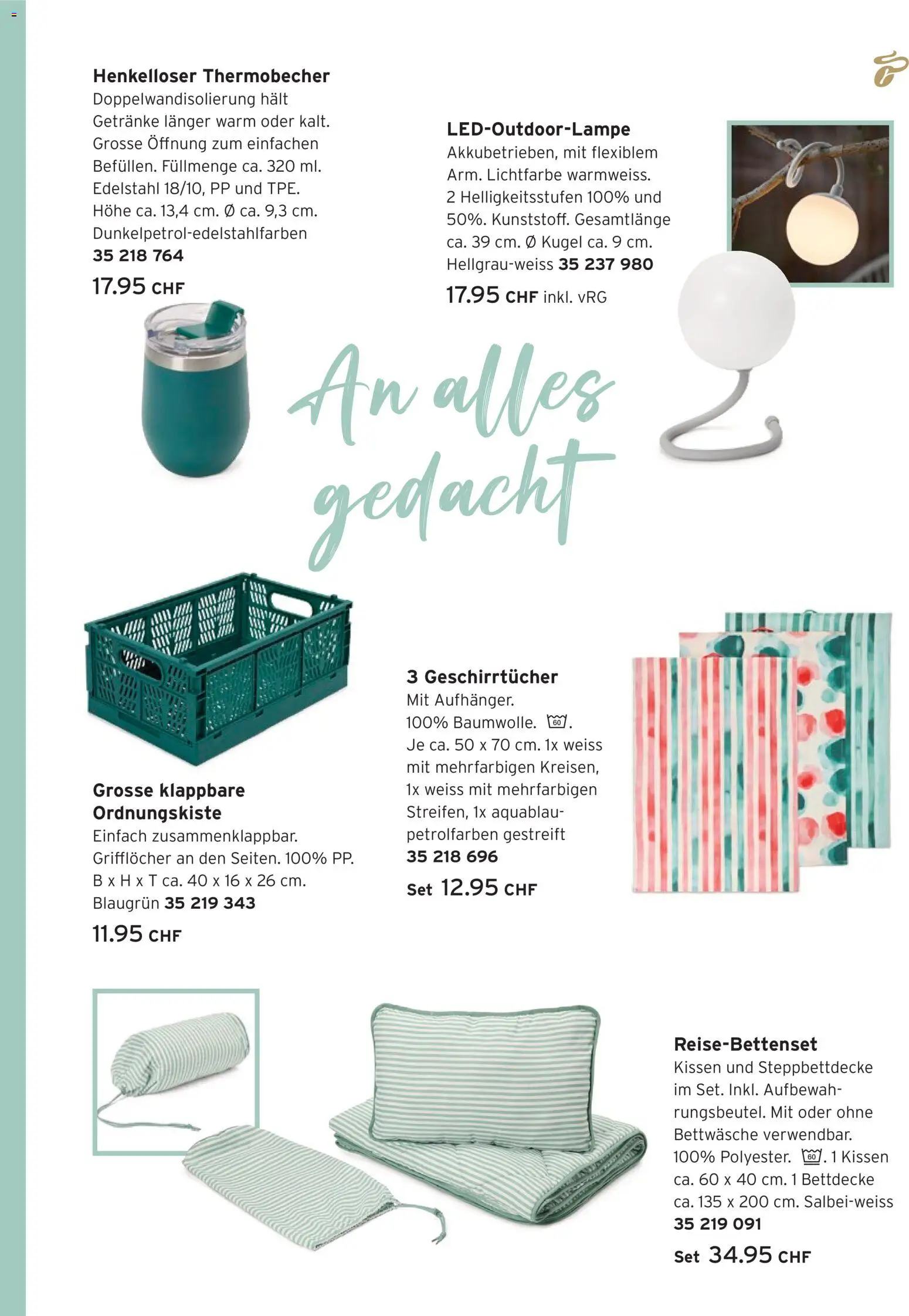 Tchibo aktionen Draußen kochen – gültig ab 14.07.2026 | Seite: 5 | Produkte: Kissen, Bettdecke, Getränke, Bettwäsche