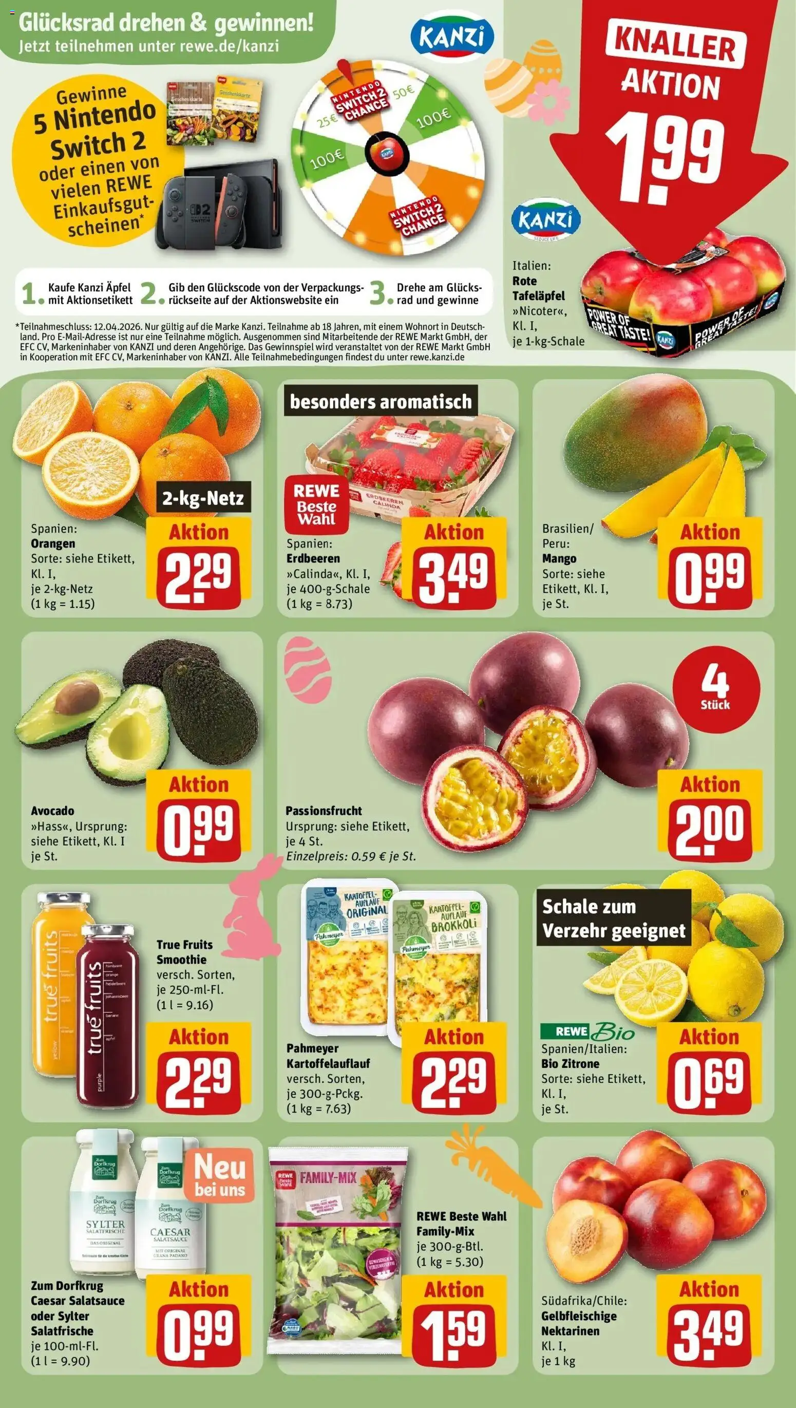 Rewe Prospekt Bad Orb	 – gültig ab 23.03.2026 | Seite: 8 | Produkte: Dressing, Äpfel, Zitrone, Mango
