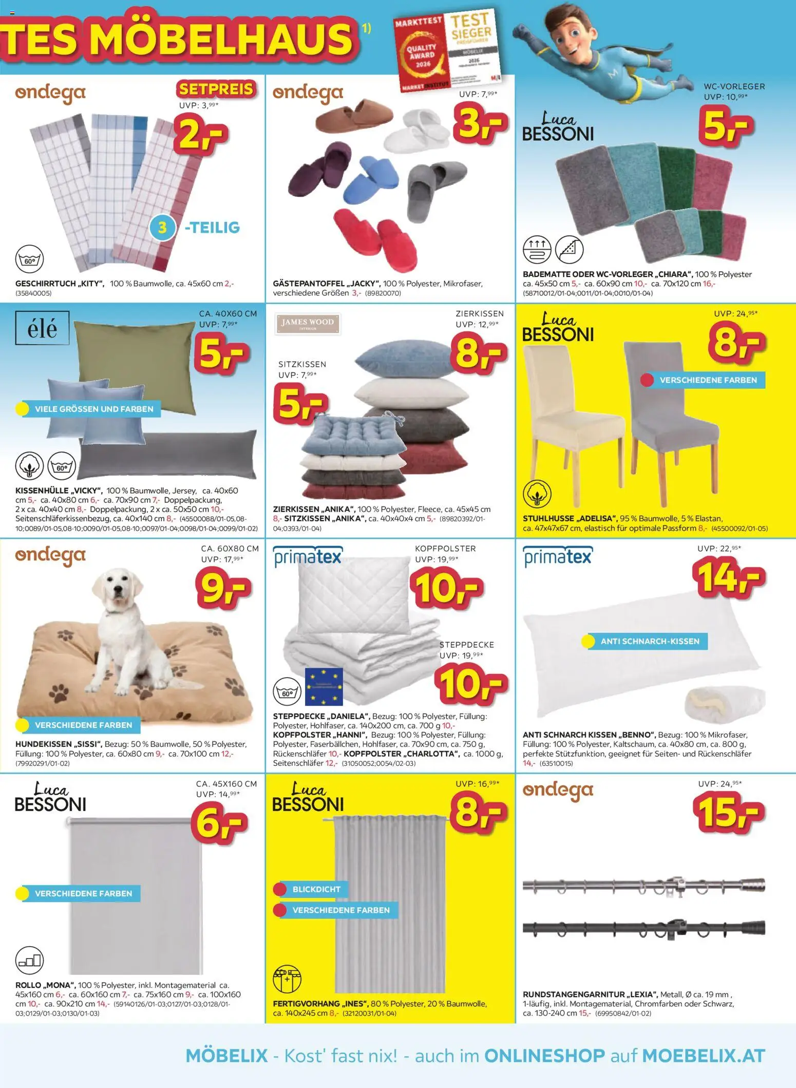 Möbelix Angebote gültig ab 19.08.2026 | Seite: 11 | Produkte: Kissen