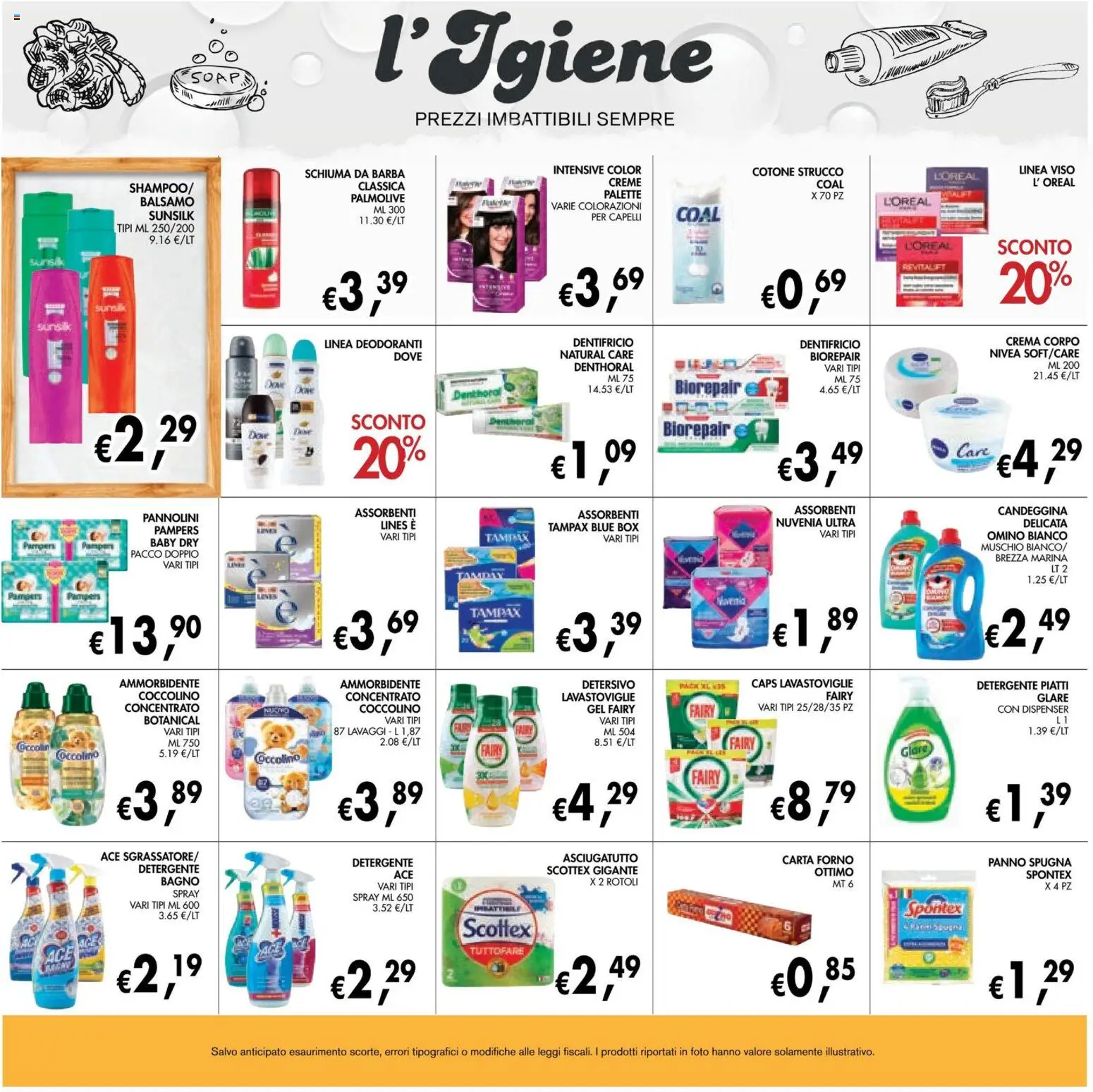 Volantino Coal del 24/09/2026 | Pagina: 23 | Prodotti: Spugna, Balsamo, Dentifricio, Candeggina