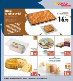 Anteprima del volantino FORMAGGIO DI CAPRA BUCHE CABRIFIN CROSTA FIORITA, FORMAGGIO DI CAPRA BUCHE CABRIFIN CROSTA FIORITA stagionato al kg € 18,90 valido a partire dal 27/08/2026 | Pagina: 8 | Prodotti: Crema, Formaggio di capra, Grana Padano, Forno