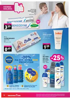 Trgovina Krk Katalog - Pregled kataloga iz trgovine Trgovina Krk, vrijedi od 01.06.2026 | Stranica: 16 | Proizvodi: Pasta, Nivea, Sensodyne, Dove