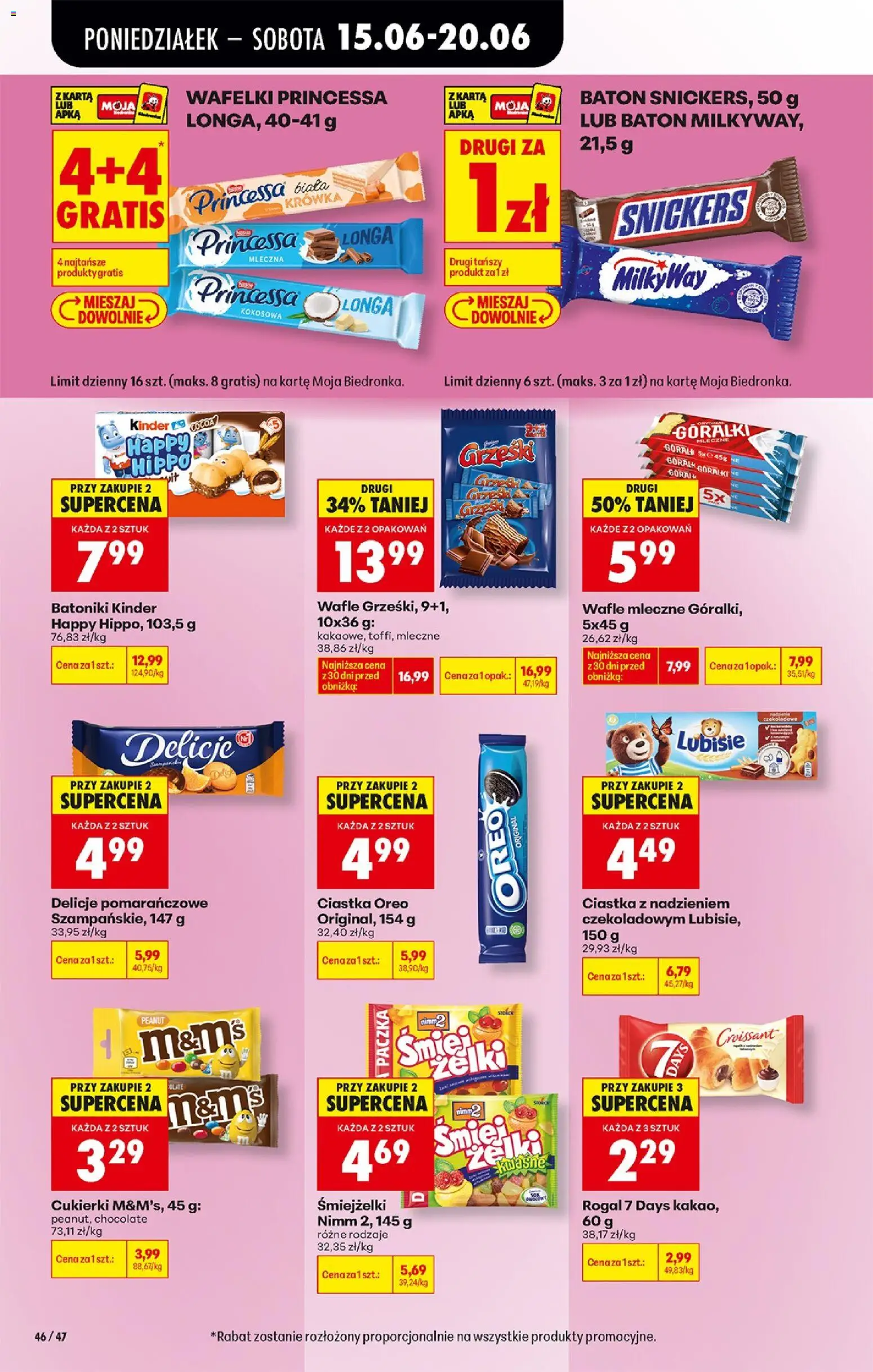 Biedronka Polsko leták od 15.06.2026 | Strana: 64 | Produkty: Croissant, Oreo, Kinder