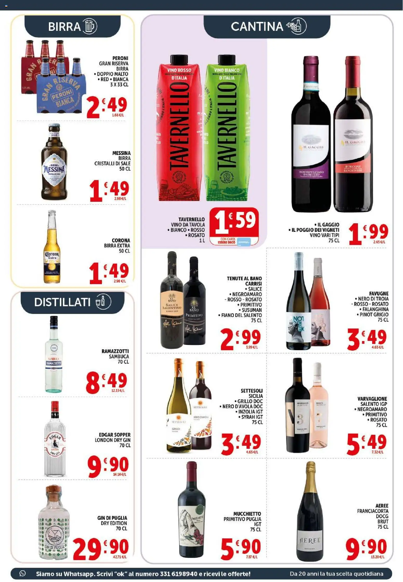 Volantino Decò del 29.05.2026 | Pagina: 17 | Prodotti: Birra, Gin, Sale, Vino