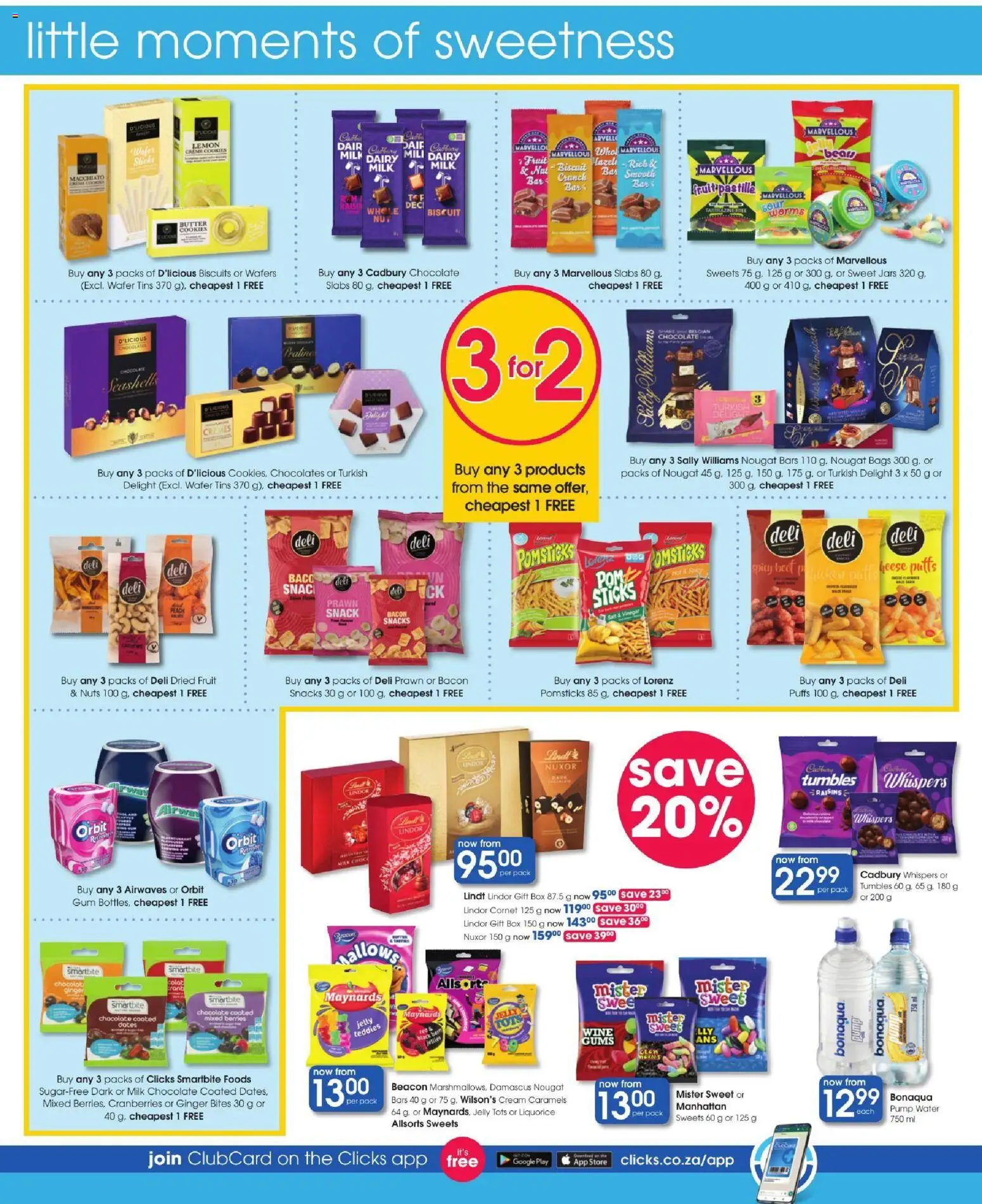 New Clicks catalogue – valid from 11/08/2026 | Page: 52 | Products: Butter, Chocolate, Snacks, Fruit