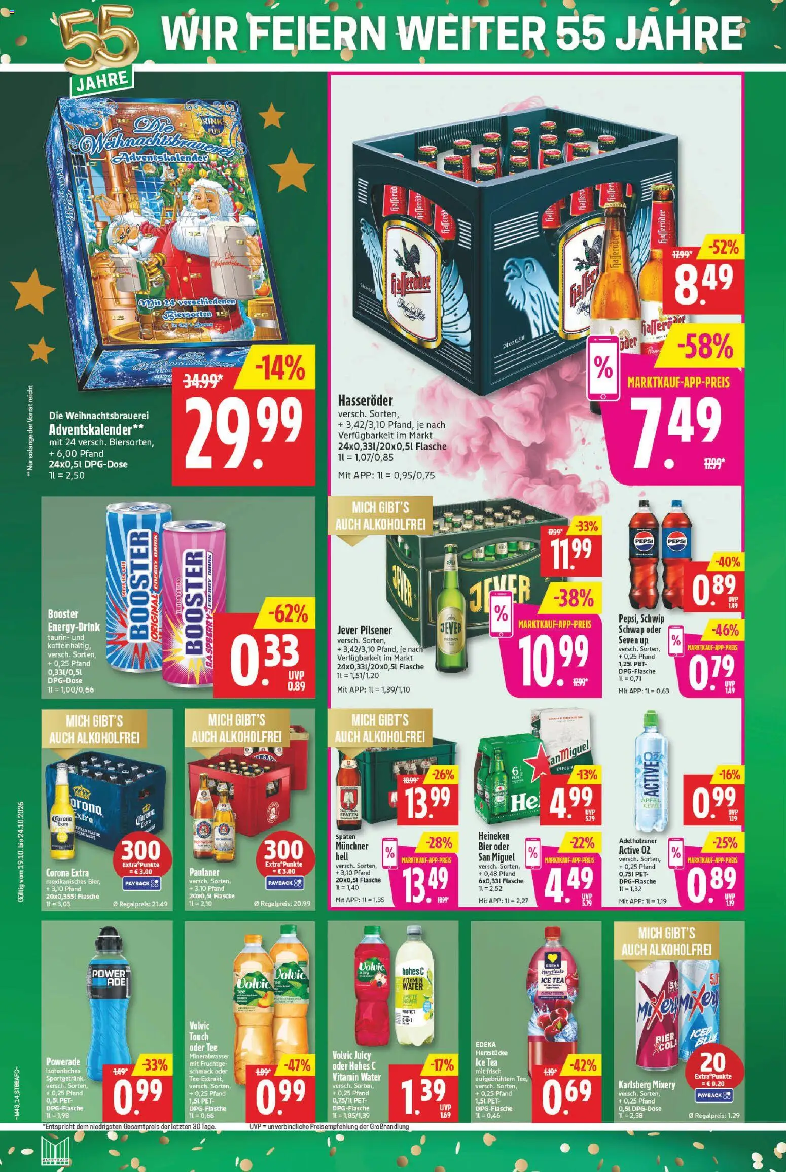 Marktkauf Prospekt – gültig ab 19.10.2026 | Seite: 16 | Produkte: Adelholzener, Heineken, Mixery, Hasseröder