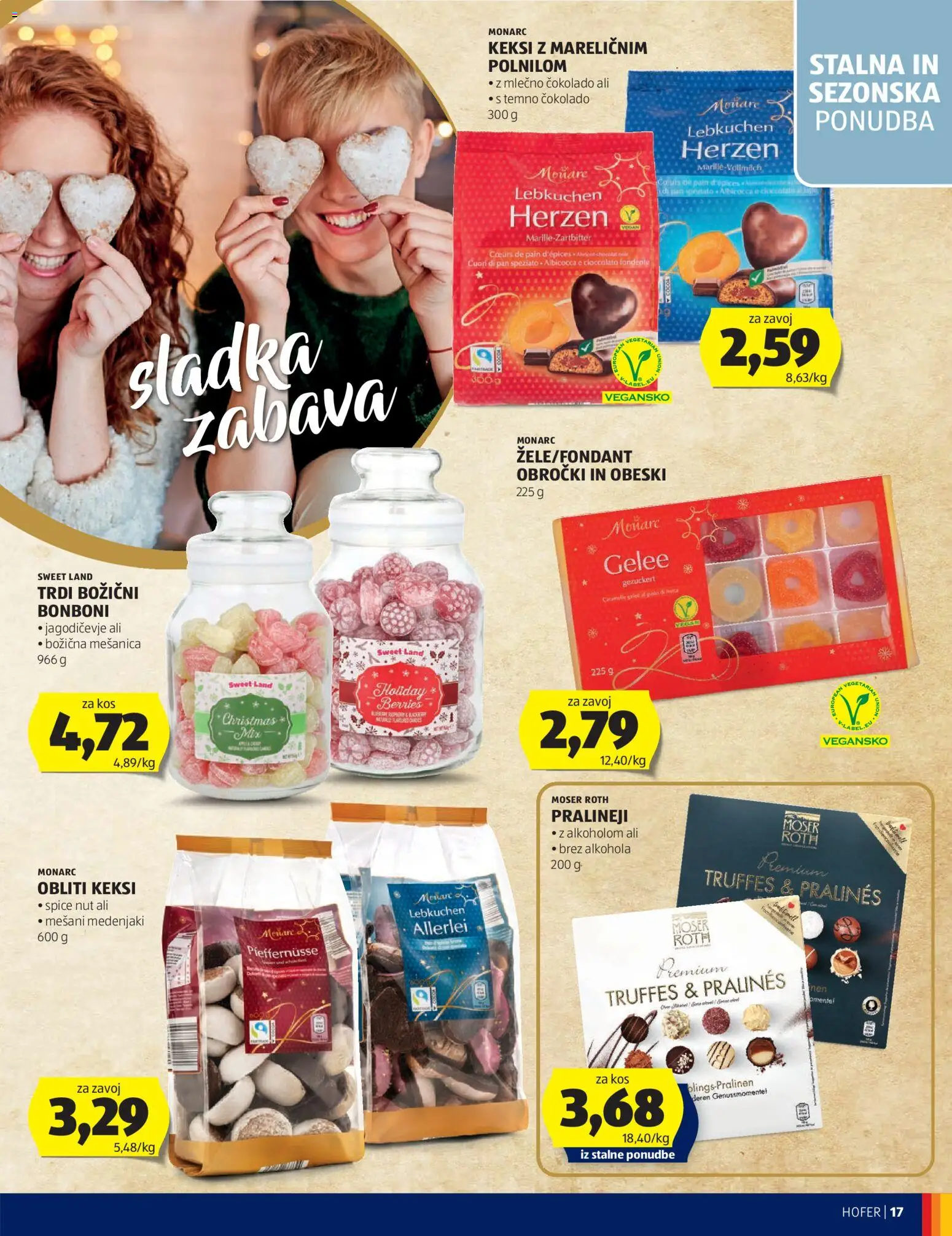 Hofer SI katalog | vrijedi od 28.10.2026 | Stranica: 17 | Proizvodi: Keksi, Zavoj, Pan
