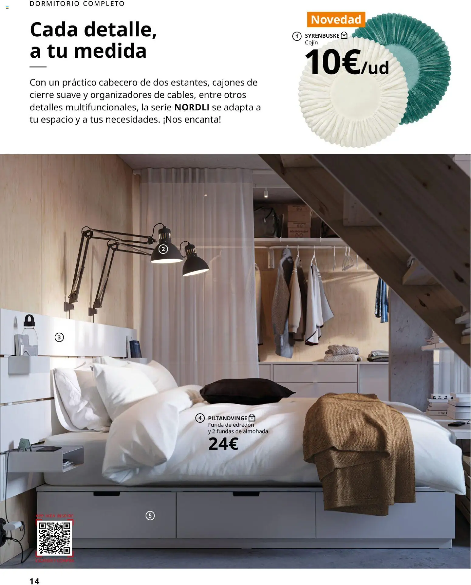 IKEA - Domitorios │ válido desde el 01/09/2026 | Página: 14 | Productos: Edredón, Funda, Almohada, Cojín
