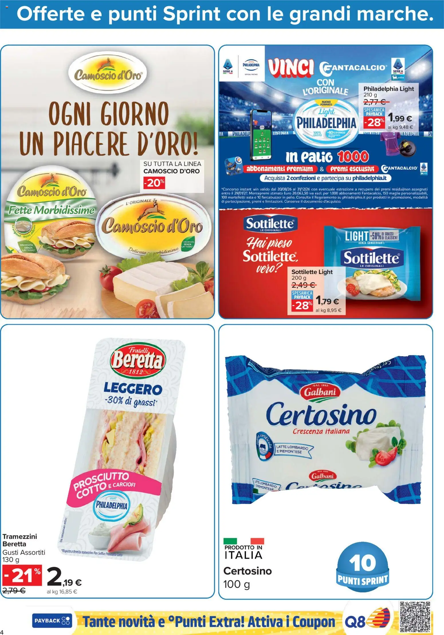 Volantino Carrefour del 23/10/2026 | Pagina: 4 | Prodotti: Prosciutto Cotto, Latte, Prosciutto, Carciofi