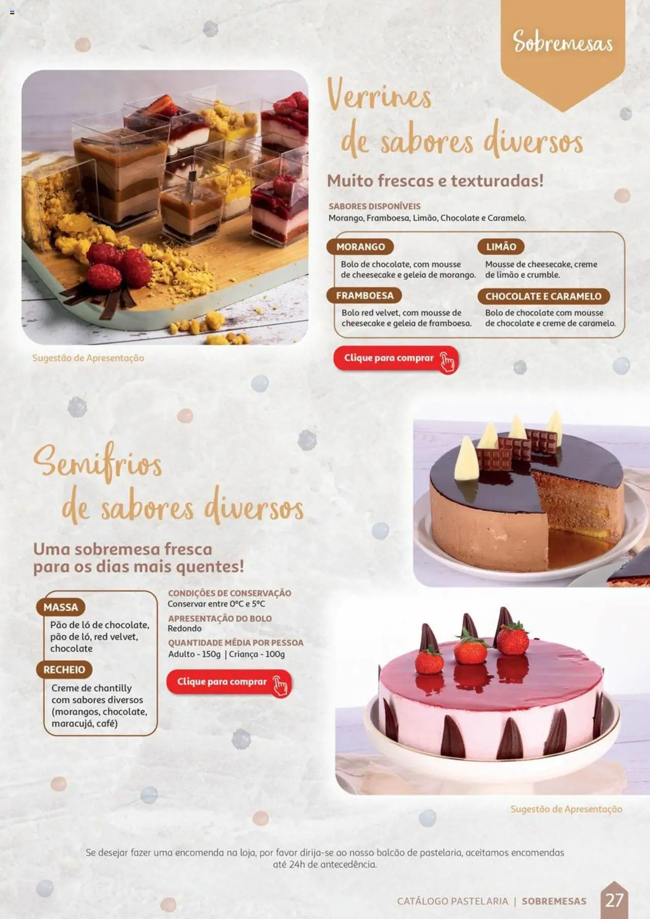 Auchan Catálogo de Pastelaria │ válido de 08/04/2024 | Página: 27 | Produtos: Geleia, Pão, Massa, Creme