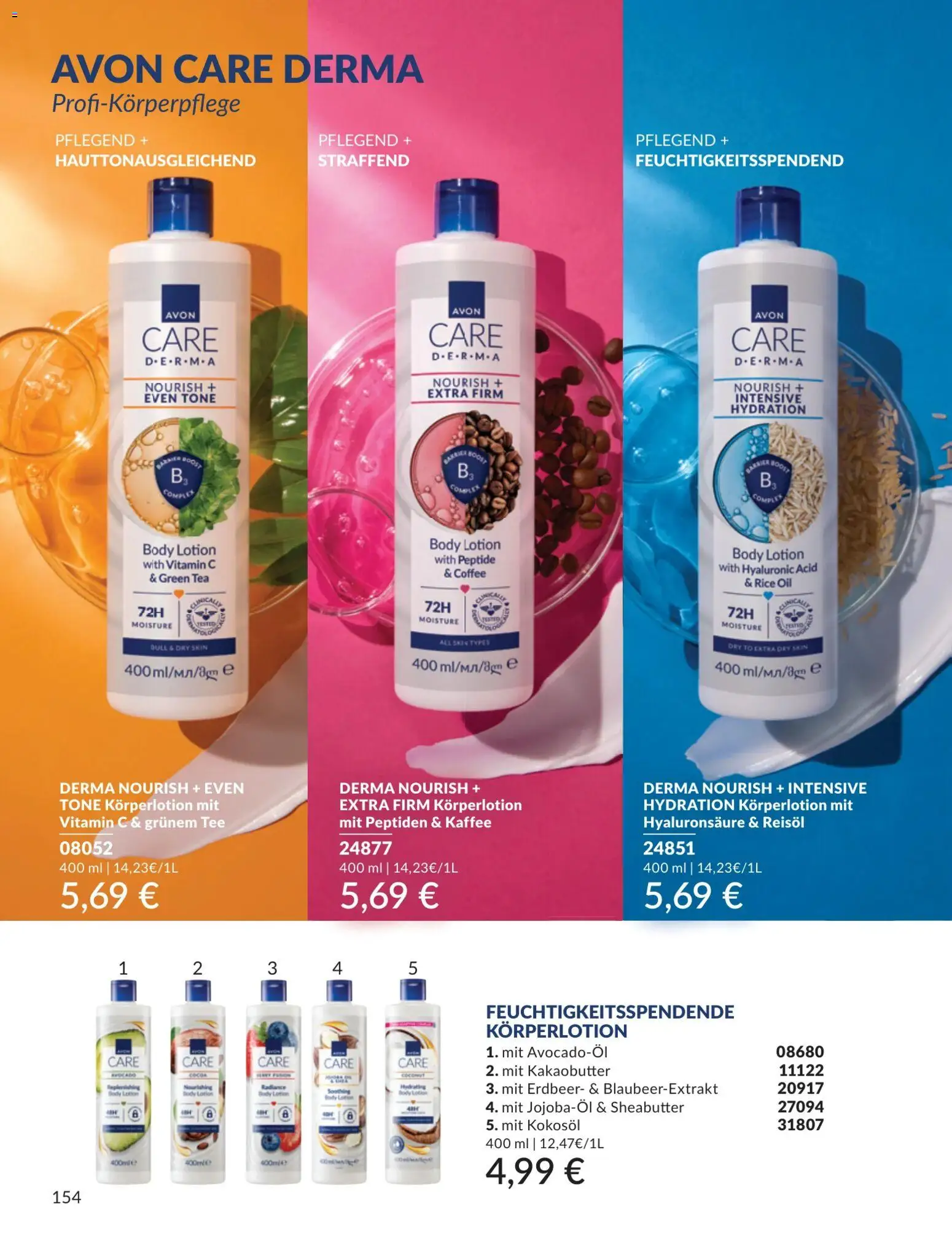 AVON Katalog Juli 2026 – gültig ab 01.07.2026 | Seite: 154 | Produkte: Kaffee, Body Lotion, Körperlotion, Tee