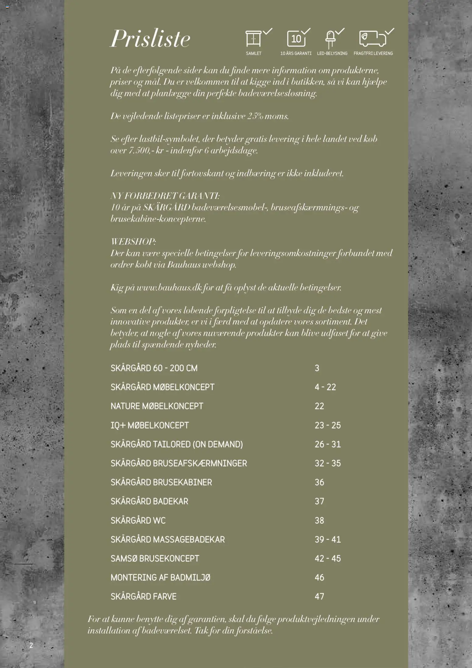Bauhaus tilbudsavis – gyldig fra 01.01.2026 | Side: 2 | Produkter: Badekar, Søm
