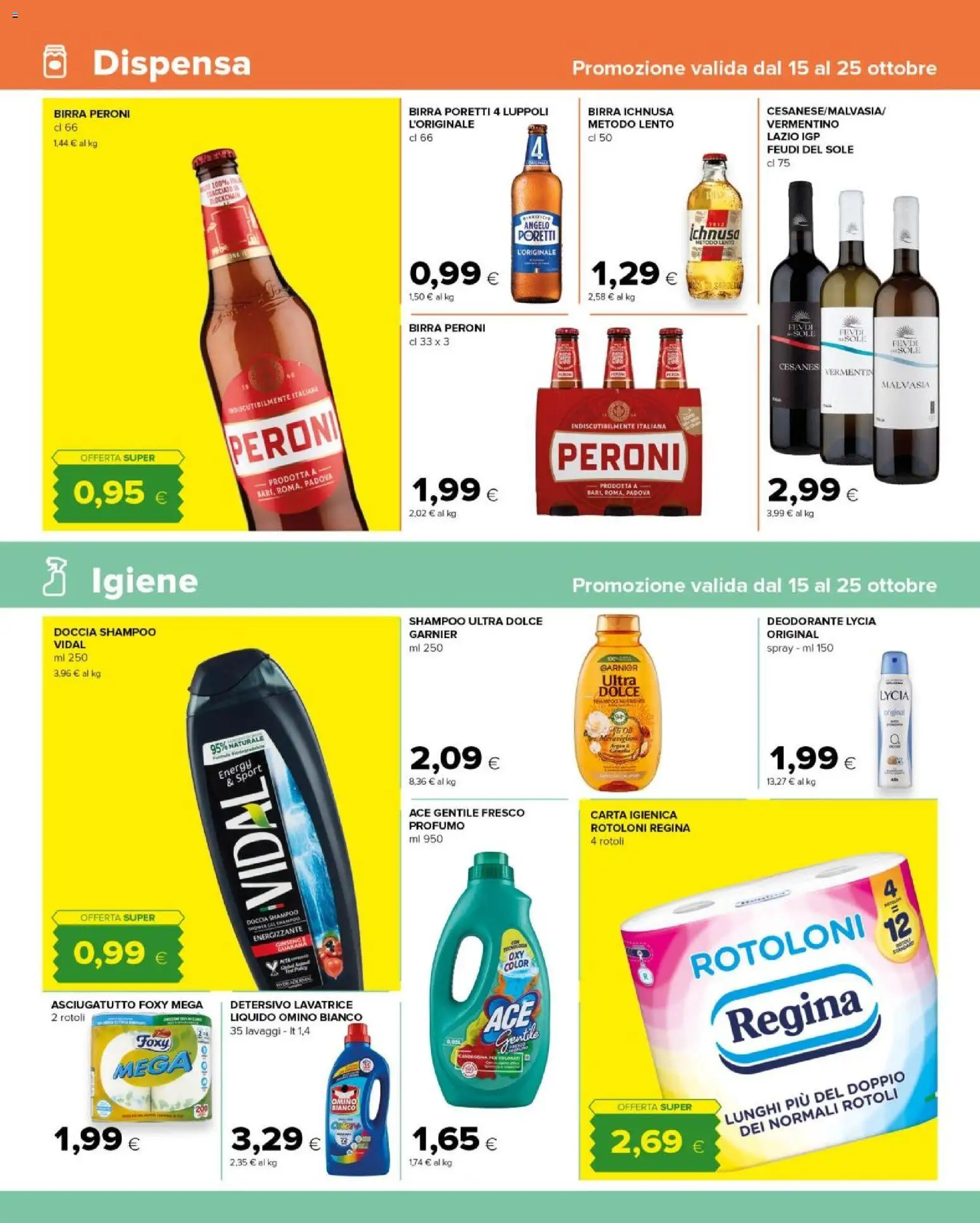 Volantino Tigre del 15/10/2026 | Pagina: 10 | Prodotti: Shampoo, Deodorante, Birra, Lavatrice