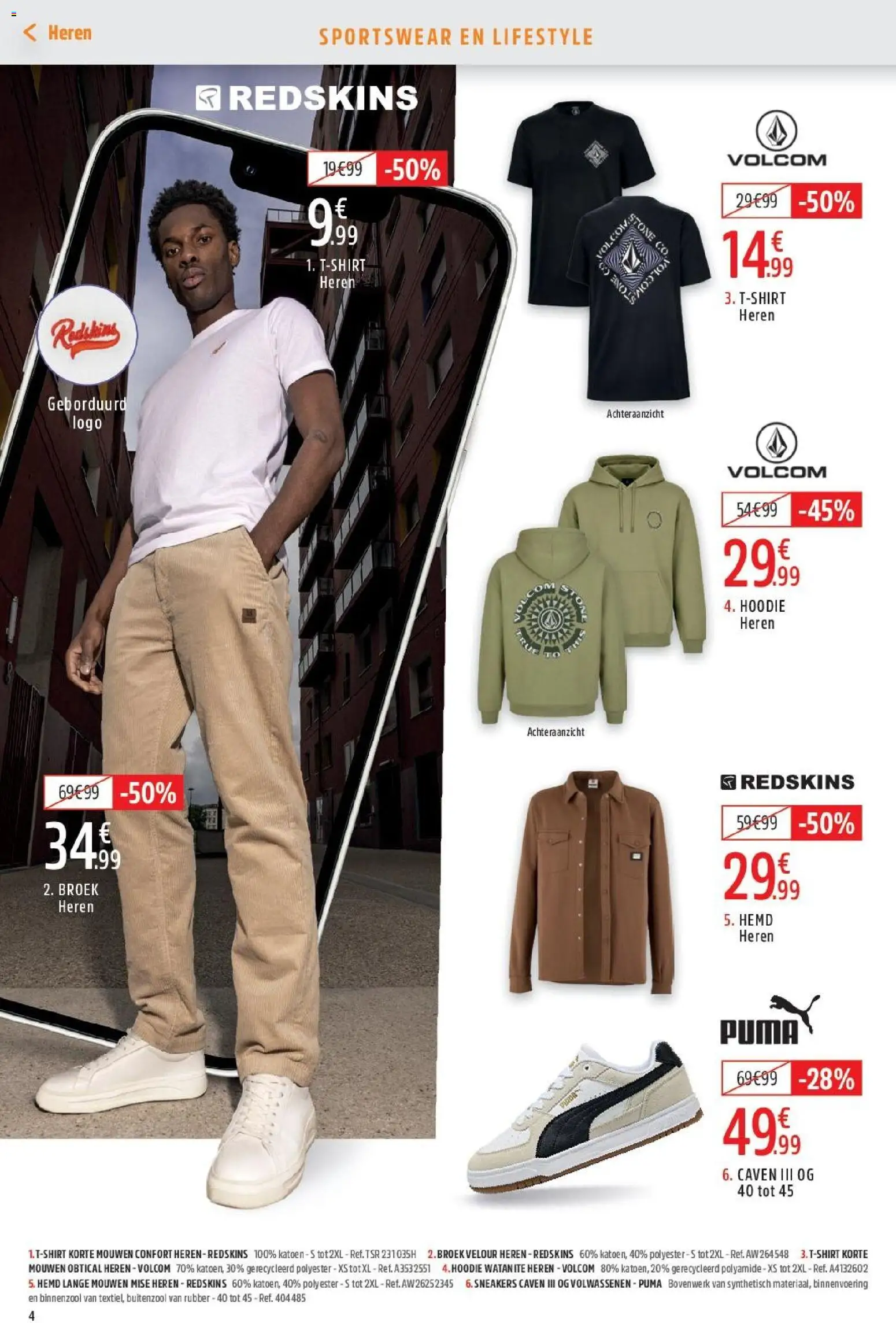 {H1} | Pagina: 4 | Producten: Sneakers, Hemd, Hoodie, Broek