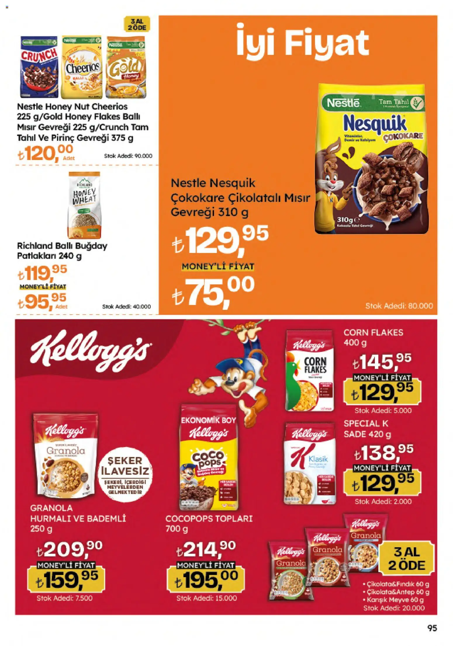 Migros Katalog - Migroskop - 04.06.2026 tarihinden itibaren geçerlidir | Sayfa: 95 | Ürünler: Pirinç gevreği, Pirinç, Şeker, Mısır