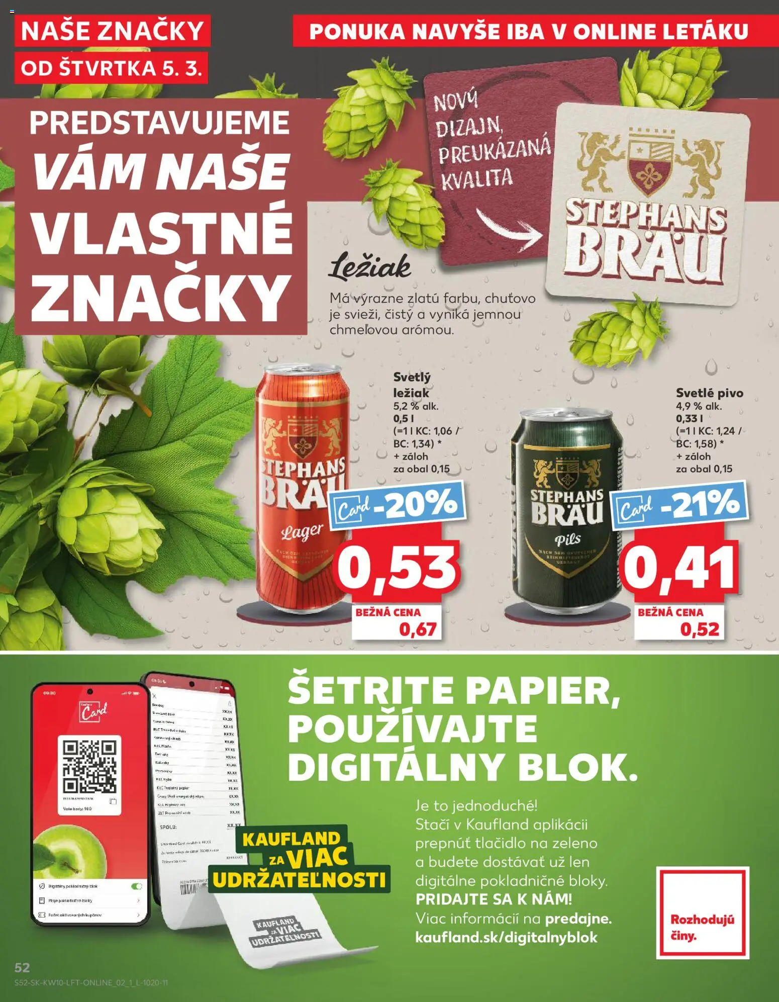 Kaufland SK akciós ujság - amely érvényes a következő dátumtól: 2026.03.05. | Oldal: 52 | Termékek: Body