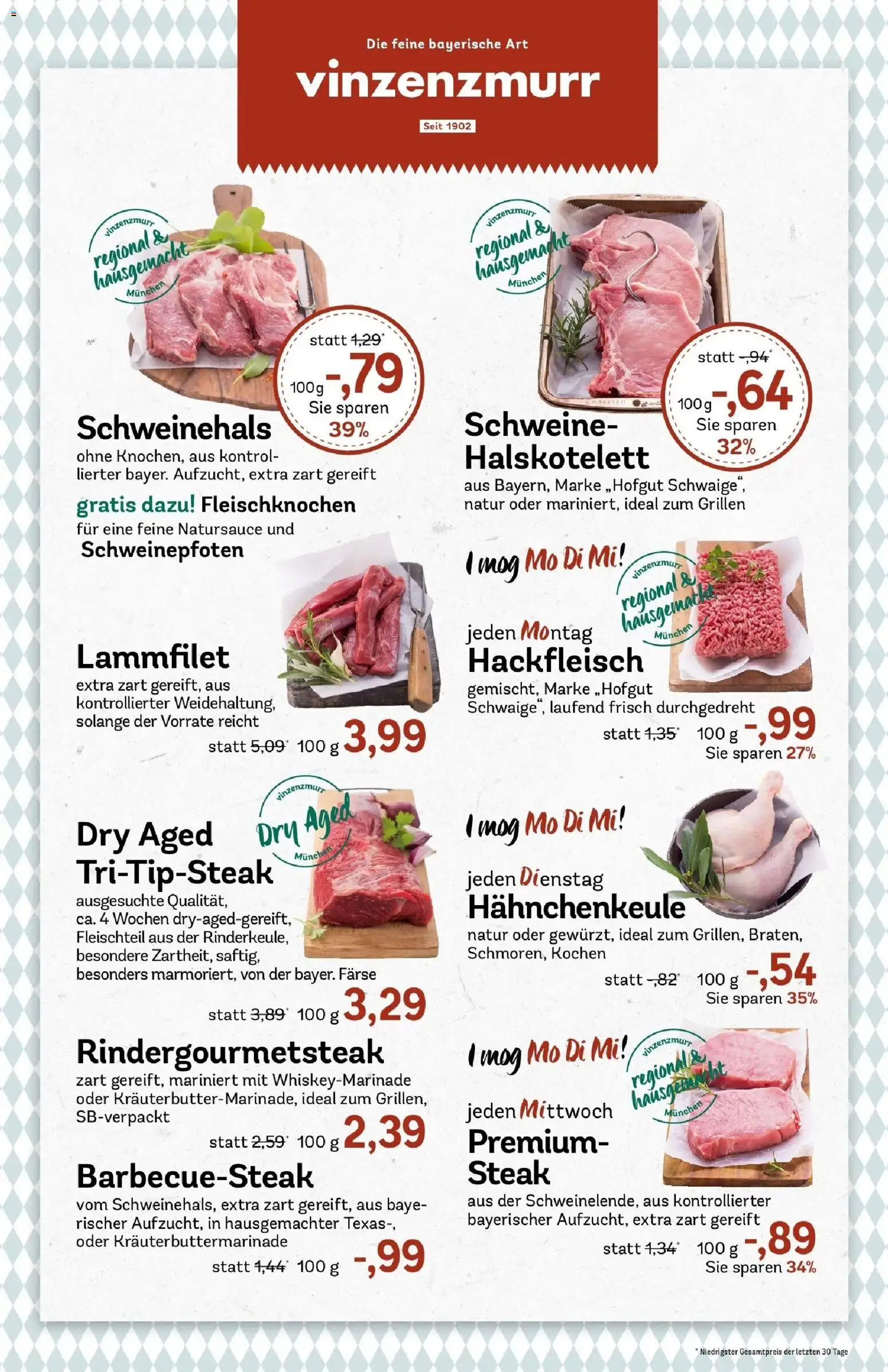 Rewe Prospekt München – gültig ab 13.07.2026 | Seite: 8 | Produkte: Steak, Hackfleisch