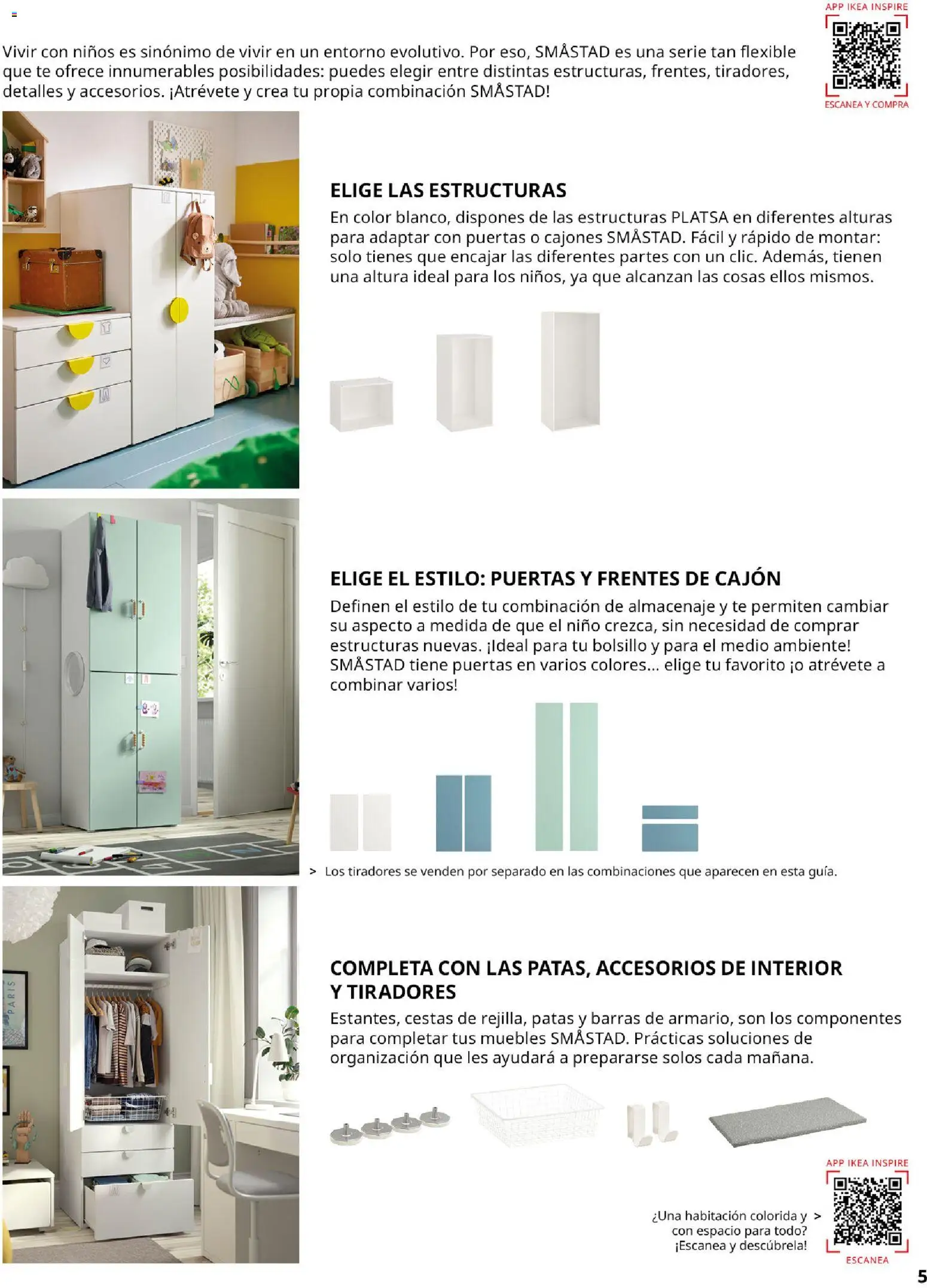 Catálogo IKEA Almacenaje infantil │ válido desde el 01/02/2026 | Página: 5 | Productos: Té, Muebles, Almacenaje, Puertas