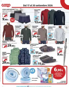 Anteprima del volantino COOP volantino valido a partire dal 17/09/2026 | Pagina: 22 | Prodotti: Intimo, Boxer, Ciabatte, Data