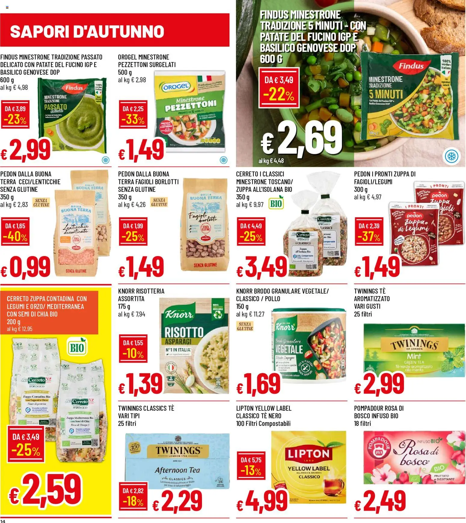 Volantino Galassia del 02/11/2026 | Pagina: 14 | Prodotti: Minestrone, Legumi, Lenticchie, Terra