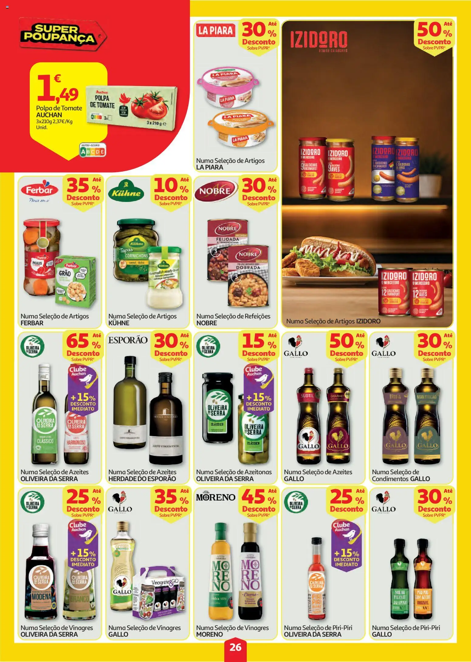Auchan folheto │ válido de 06/08/2026 | Página: 26 | Produtos: Azeitonas, Tomate