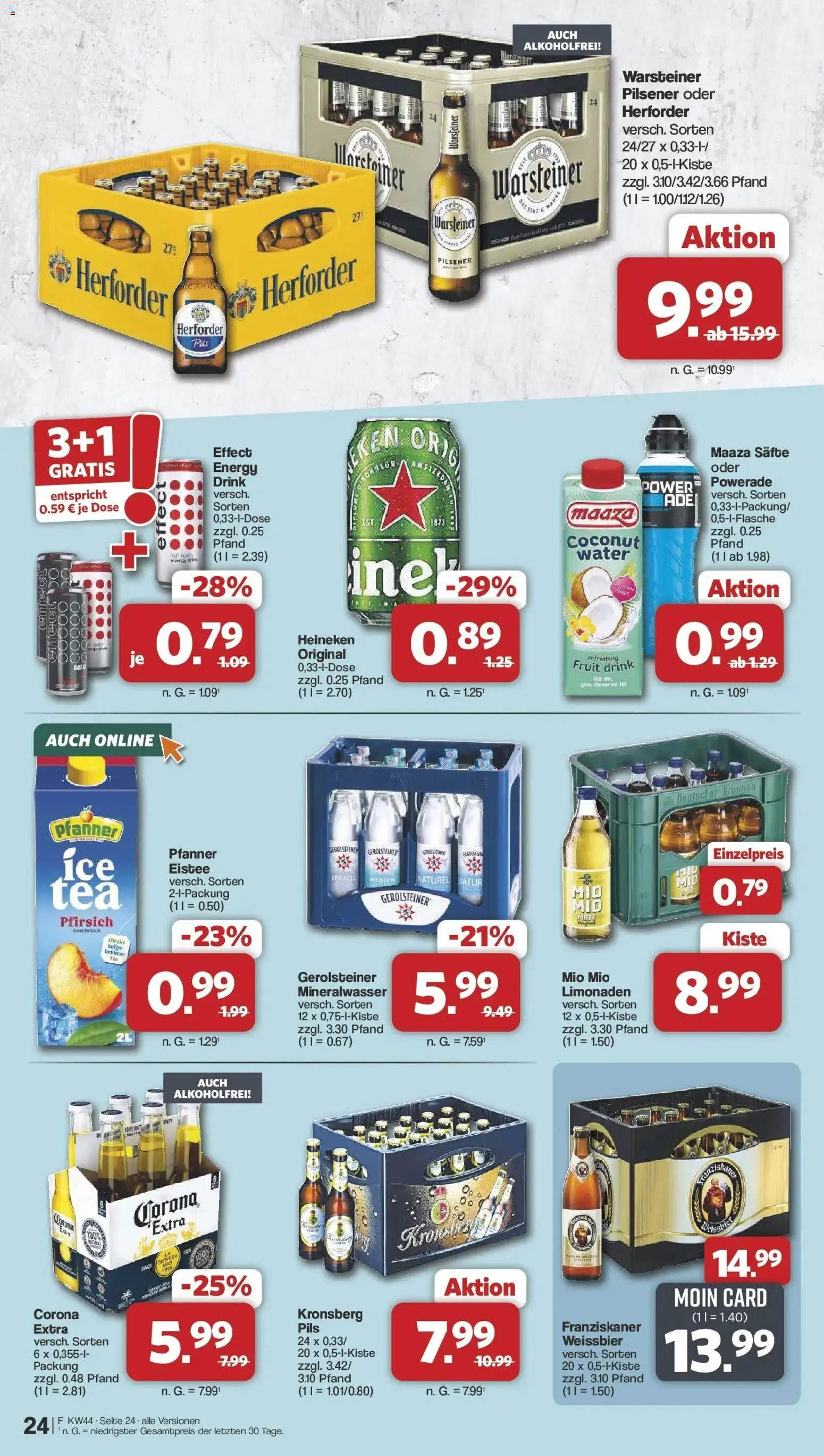 Famila Nordwest - Famila: Wochenangebote – gültig ab 26.10.2026 | Seite: 24 | Produkte: Heineken, Warsteiner, Powerade, Pfirsich