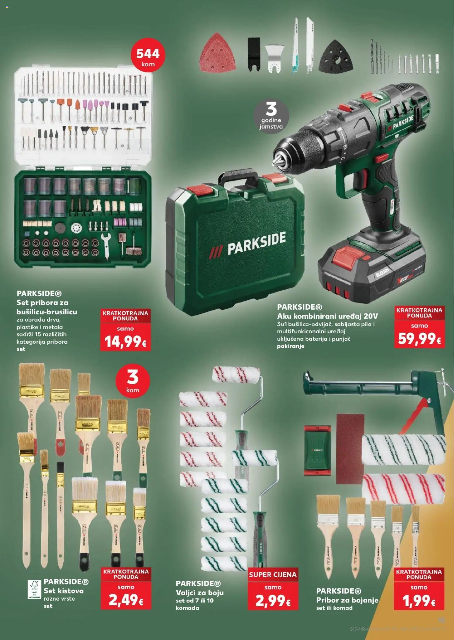 Kaufland katalog | vrijedi od 19.08.2026 | Stranica: 15 | Proizvodi: Baterija, Pila, Parkside