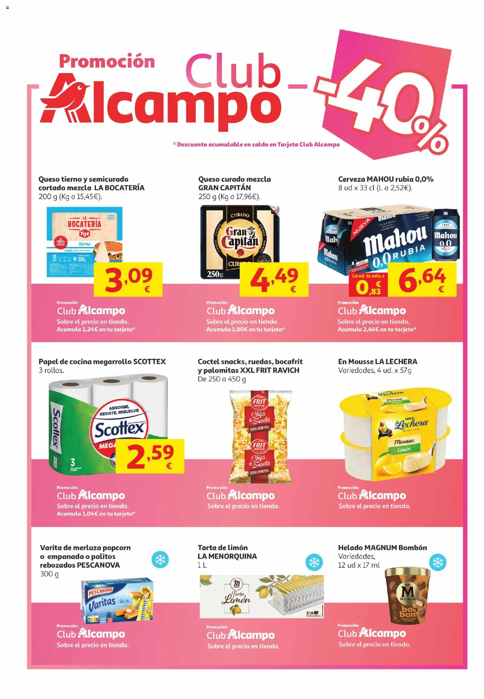 Alcampo Canarias │ válido desde el 02.06.2026 | Página: 3 | Productos: Mousse, Cerveza, Té, Helado