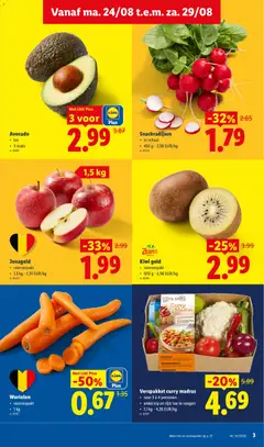 Kiwi gold, voorverpakt, • 500 g - 5,98 EUR/kg - Voorbeeld van een folder van Lidl, geldig van 24/08/2026 | Pagina: 3