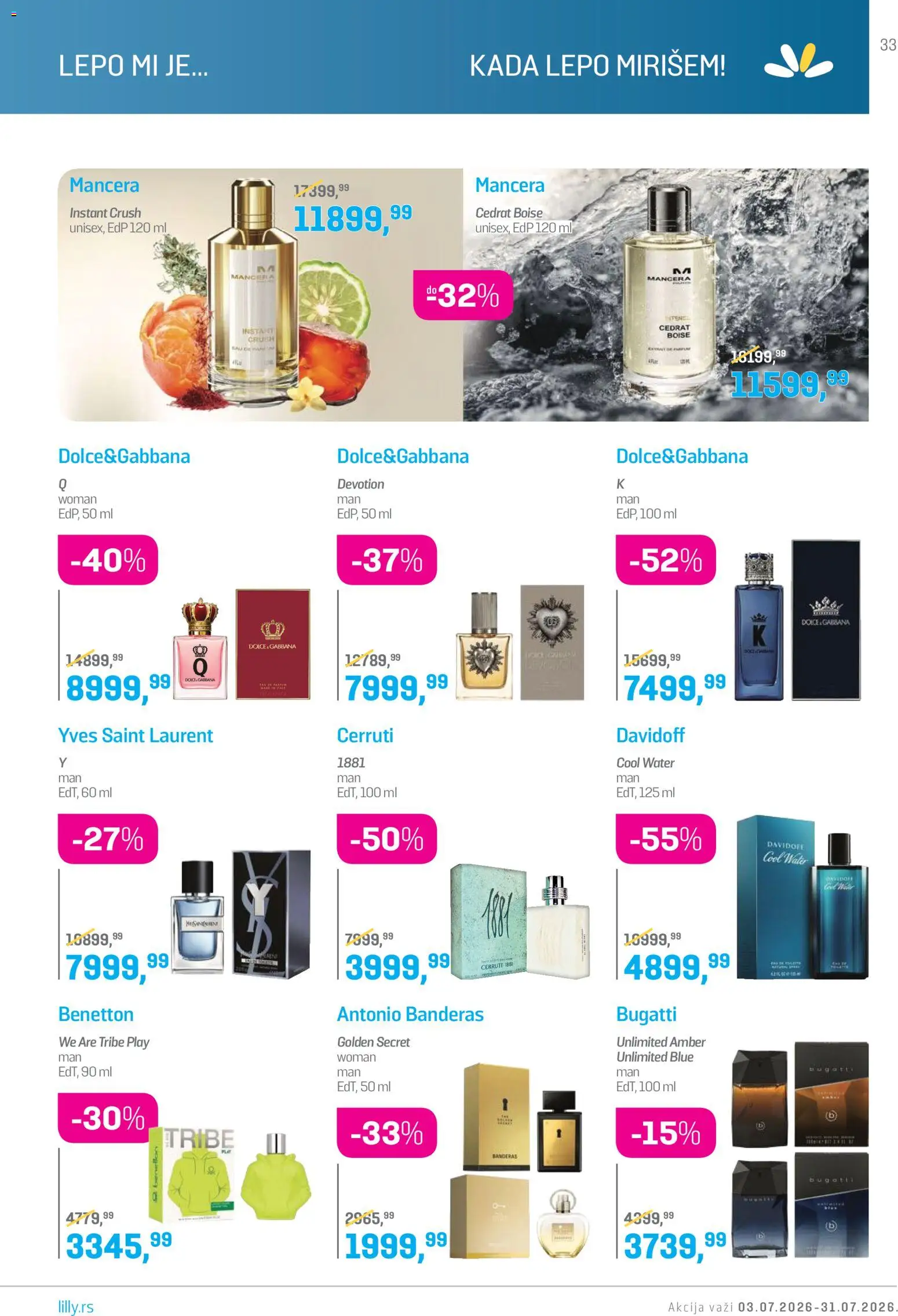 Lilly drogerie katalog - važi od 01.07.2026 | Strana: 33