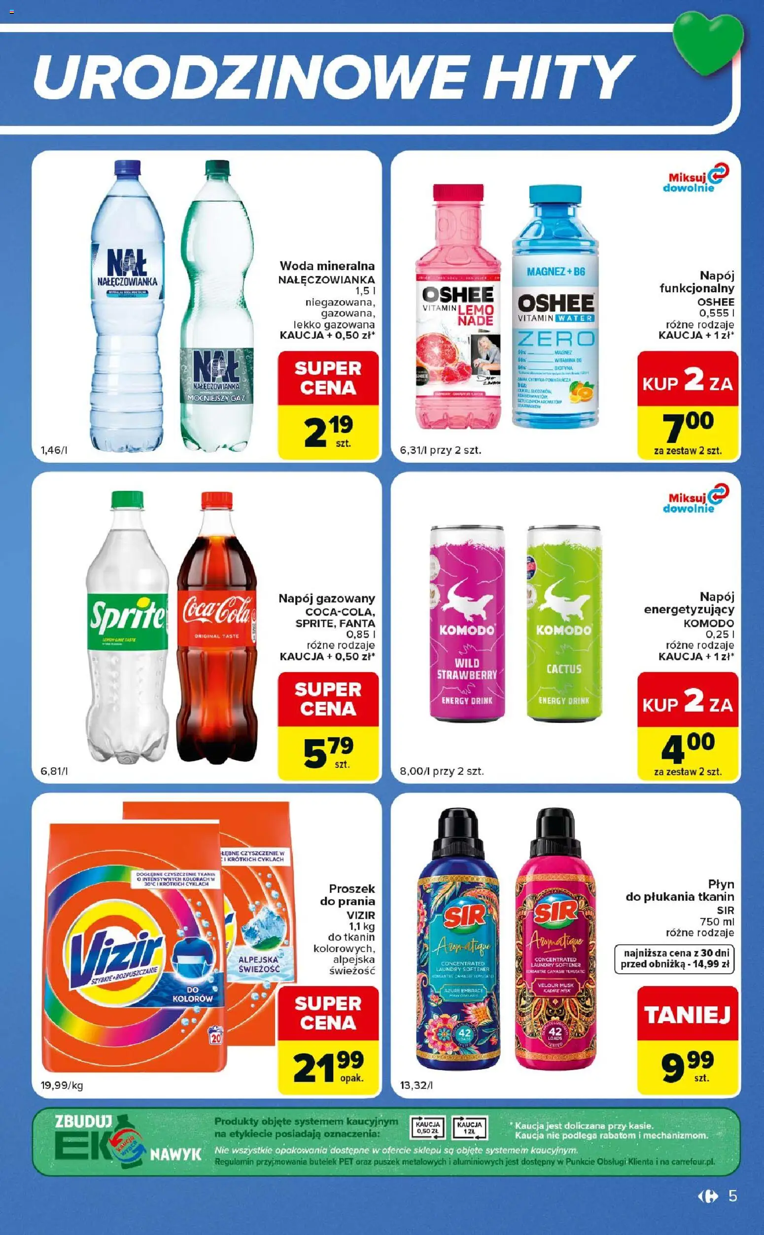 Carrefour gazetka - Express od 06.10.2026 | Strona: 5 | Produkty: Woda mineralna, Oshee, Fanta, Woda