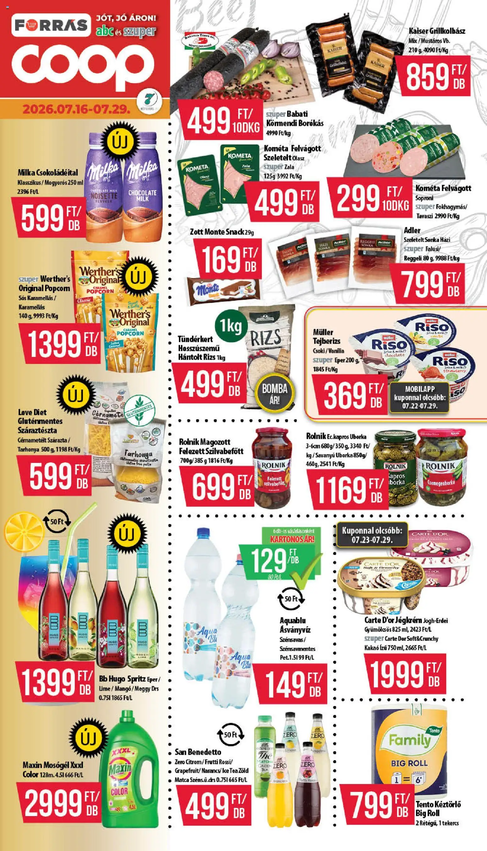 Akciós újság új COOP catalogue cover