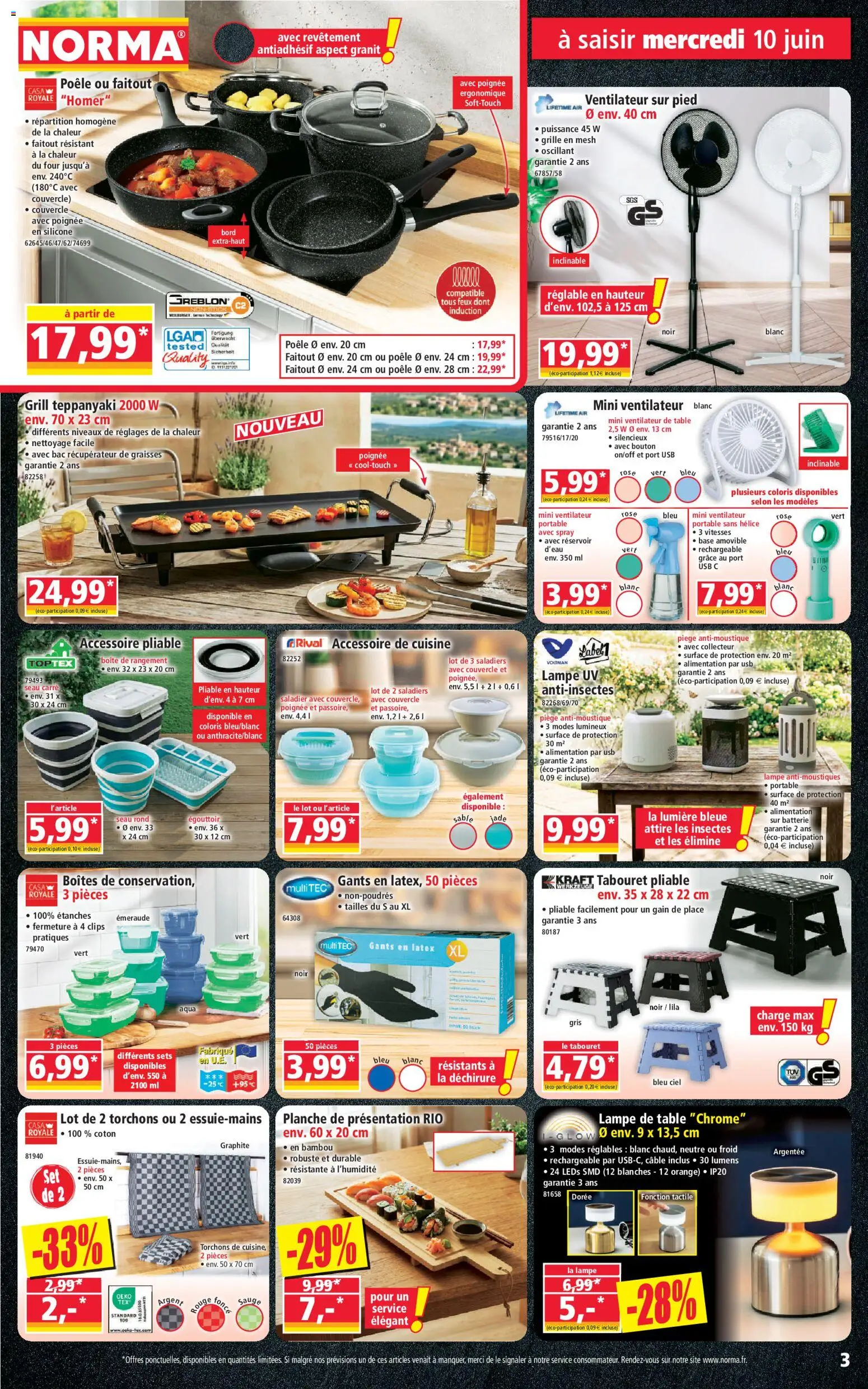 {H1} | Page: 3 | Produits: Câble, Four, Lampe, Boîte de rangement