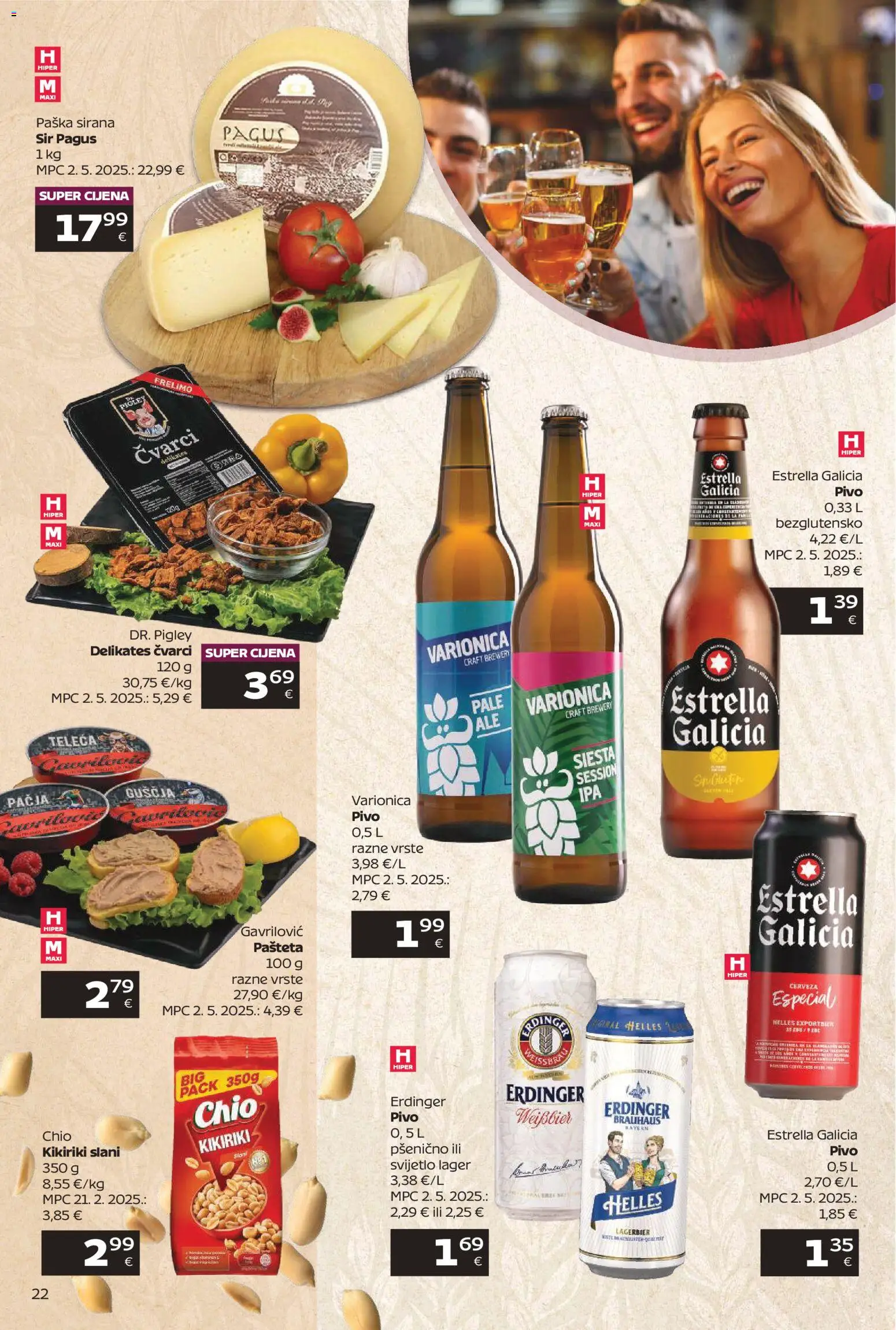 Tommy katalog | vrijedi od 09.03.2026 | Stranica: 22 | Proizvodi: Čvarci, Pivo, Kikiriki, Pašteta
