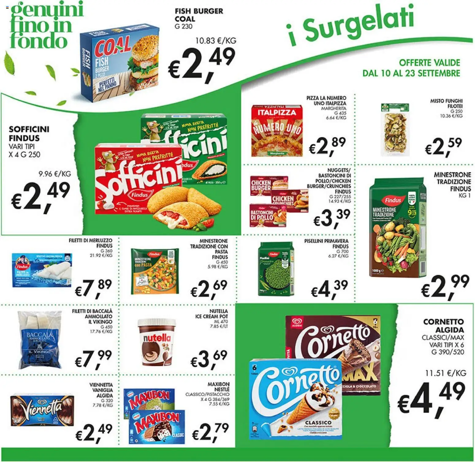 Volantino Coal del 10/09/2026 | Pagina: 16 | Prodotti: Vaniglia, Minestrone, Pollo, Pasta