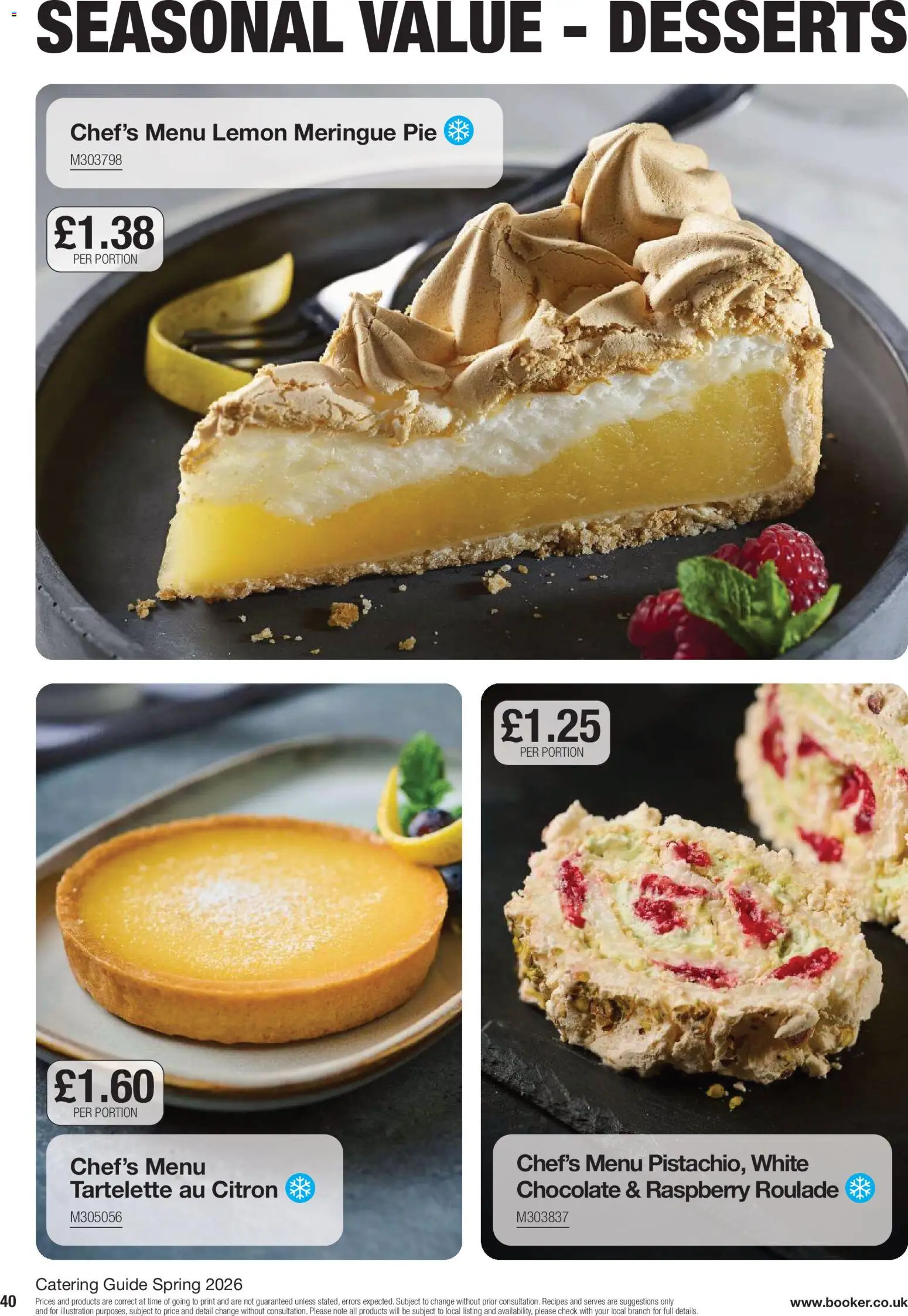 {H1} | Page: 40 | Products: Pie, Chocolate, Raspberry, Lemon